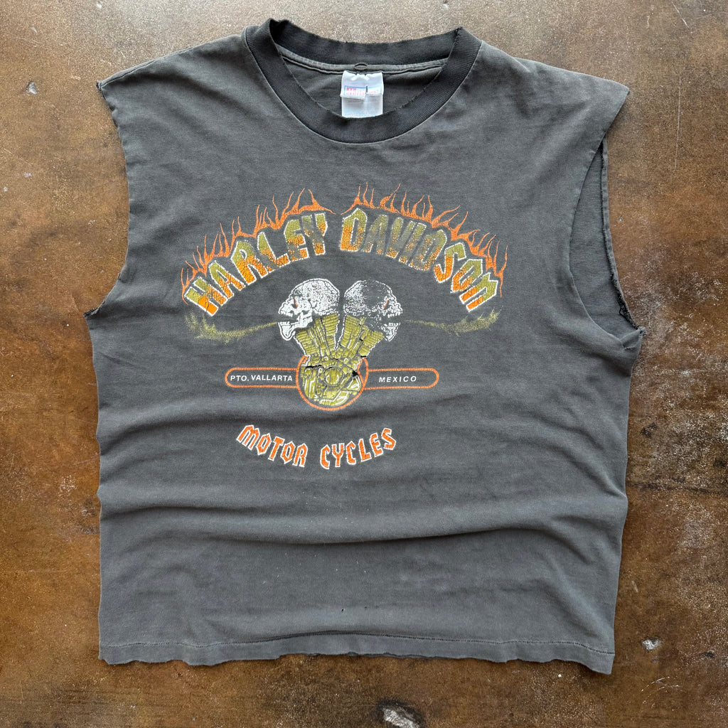 90’s Harley Frisco Choppers Rip Cut-Off Tee (L)