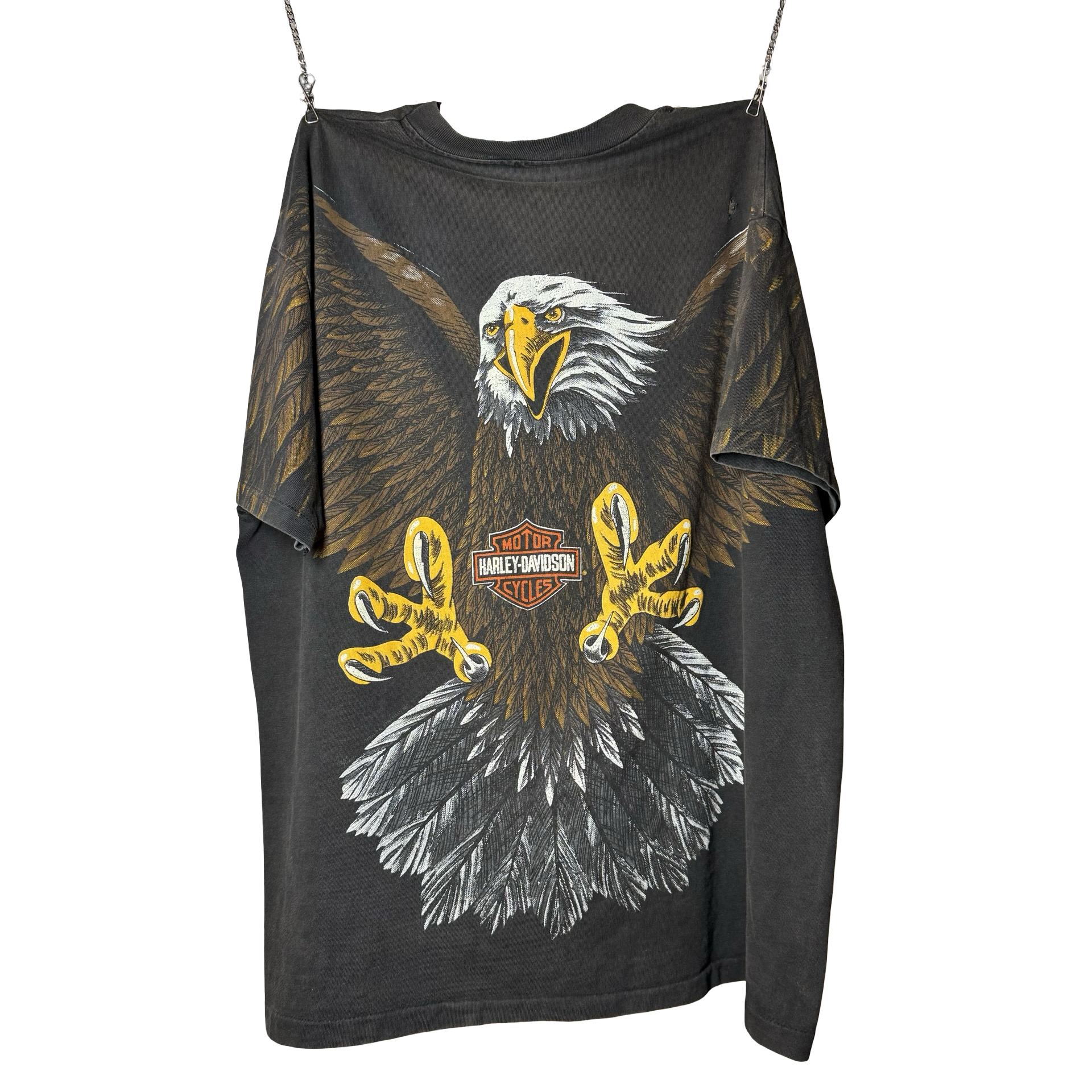90’s Harley Eagle Emblem AOP Tee Size XL