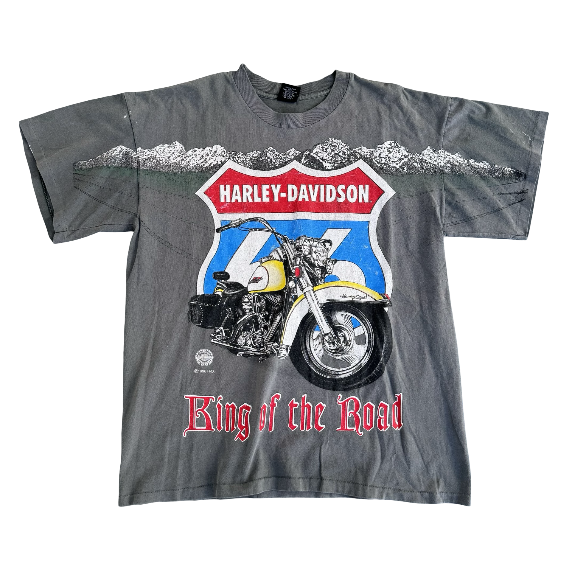 90’s Harley Davidson AOP King of the Road Tee Size L