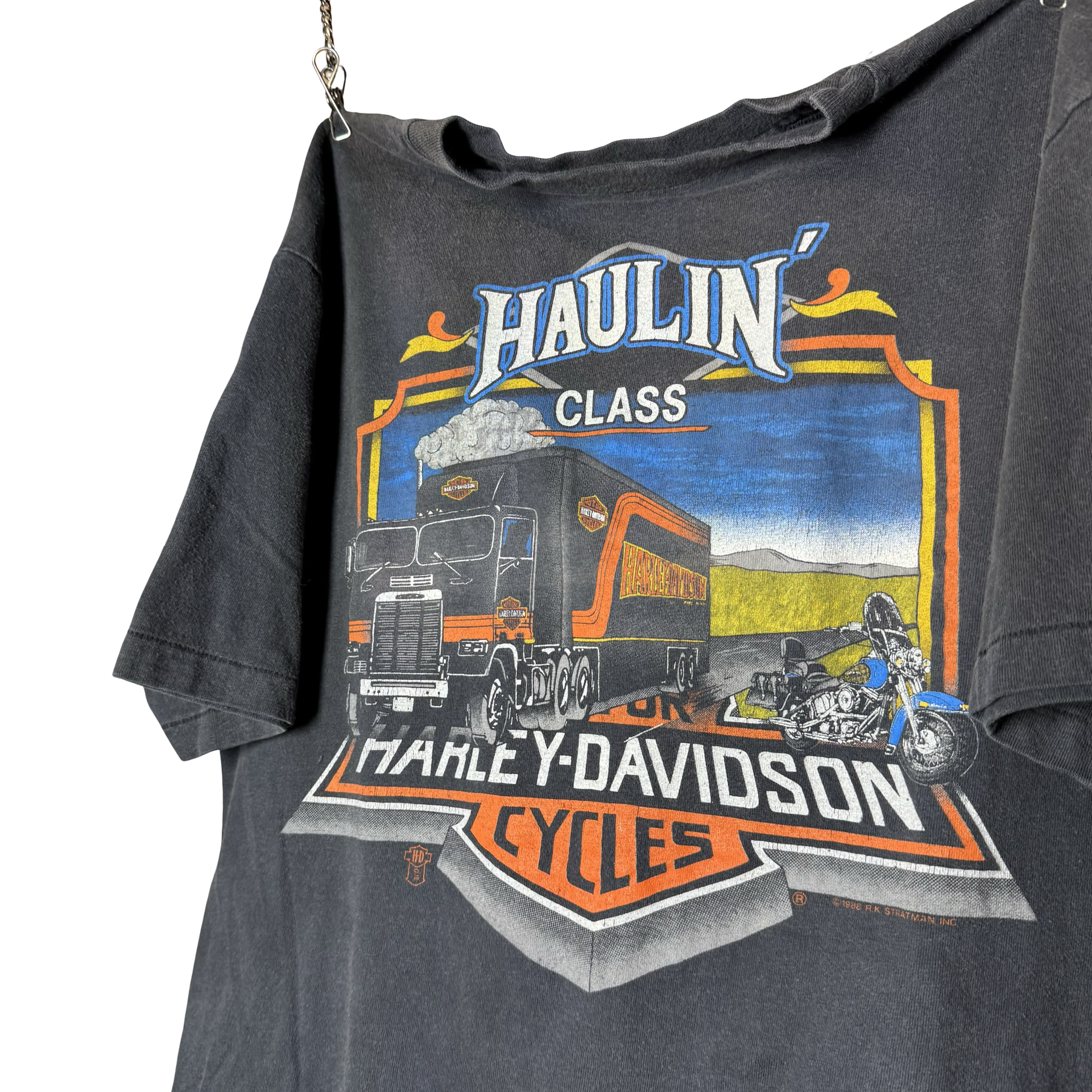 80’s Harley “Haulin’ Class” Tee Size L