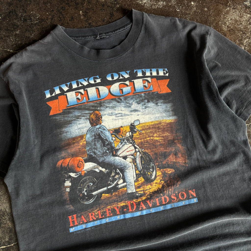 90’s Harley On the Edge Sun Faded Tee (XL)
