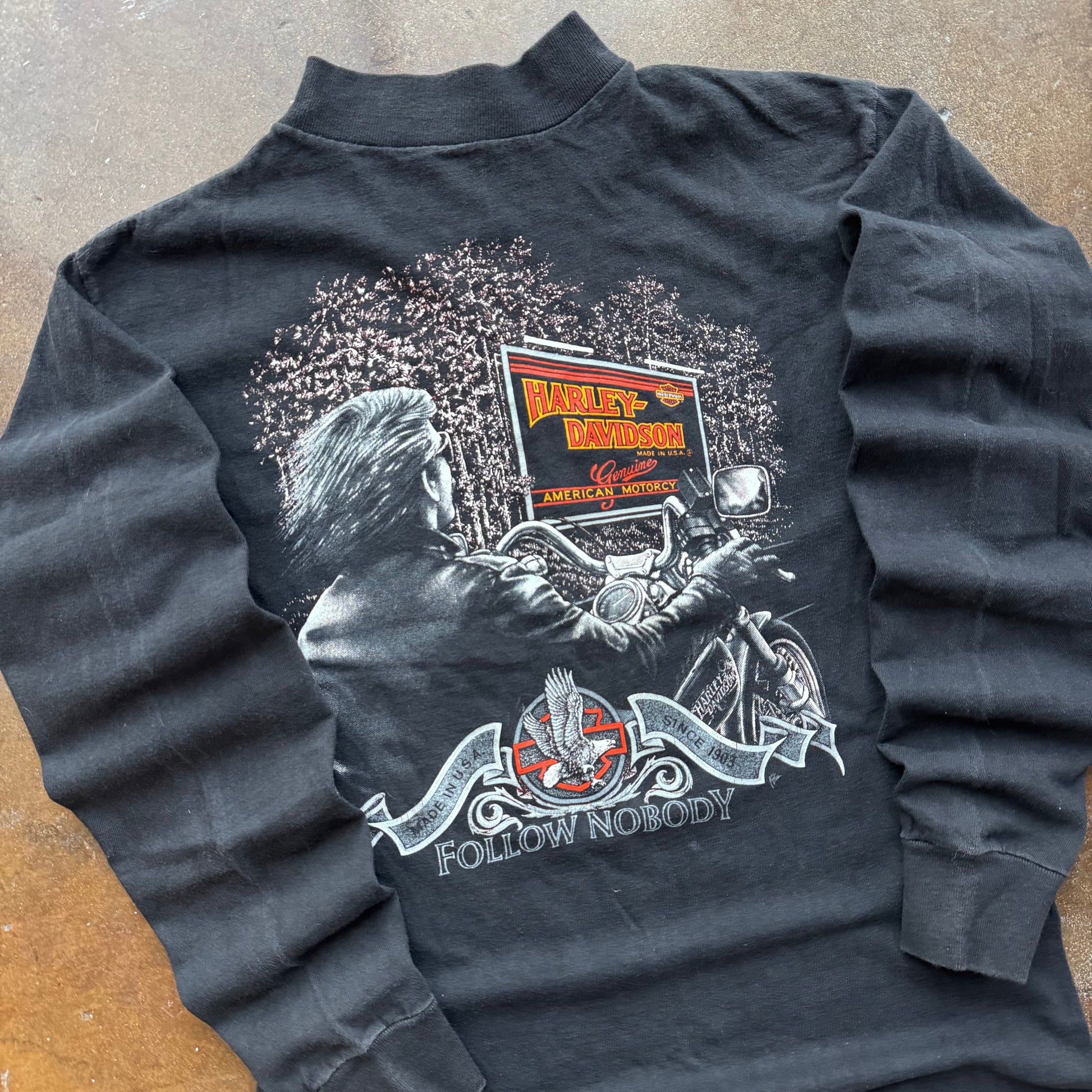80’s Harley 3D Emblem Long Sleeve (M)