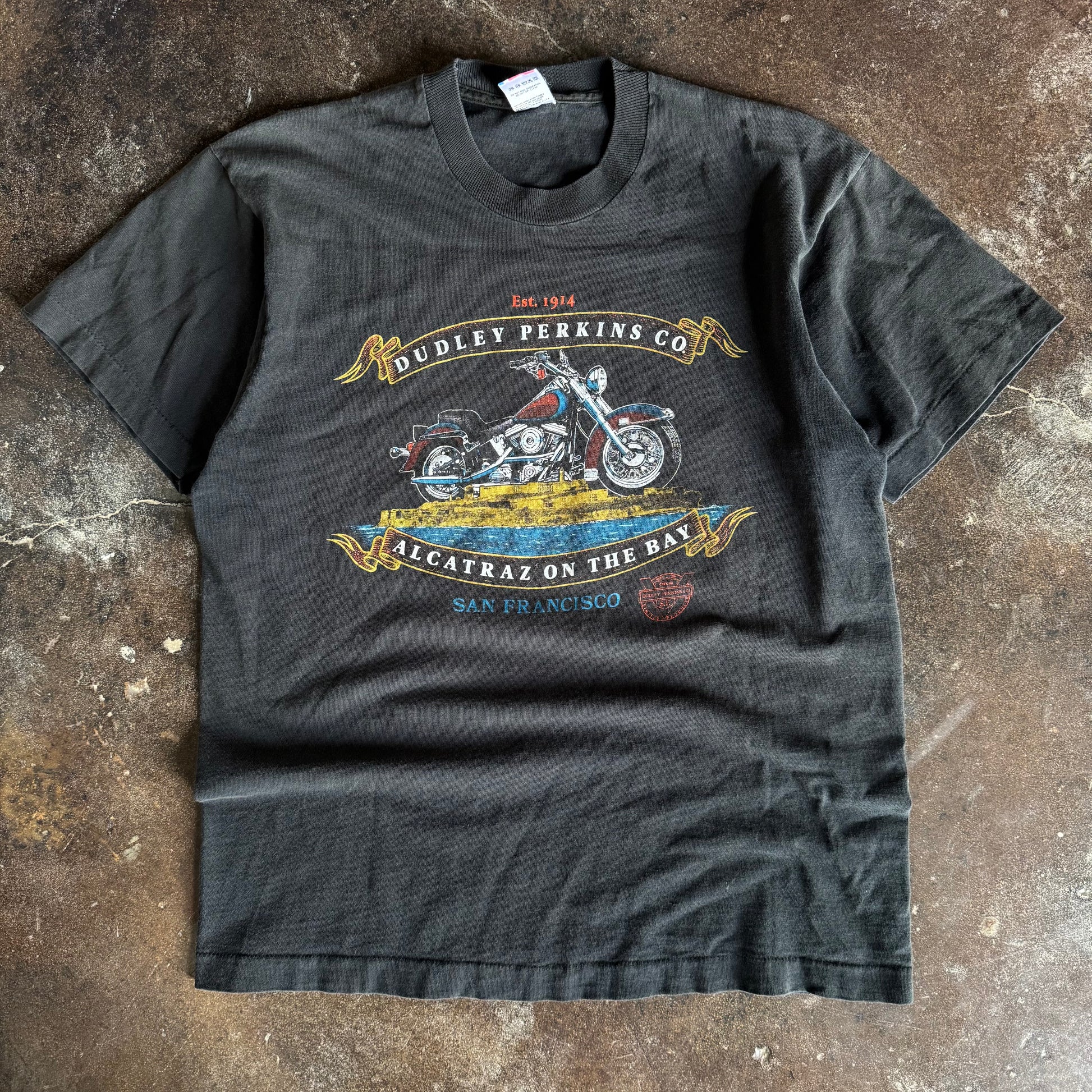 90’s Harley Alcatraz Dudley Perkins Tee (L)
