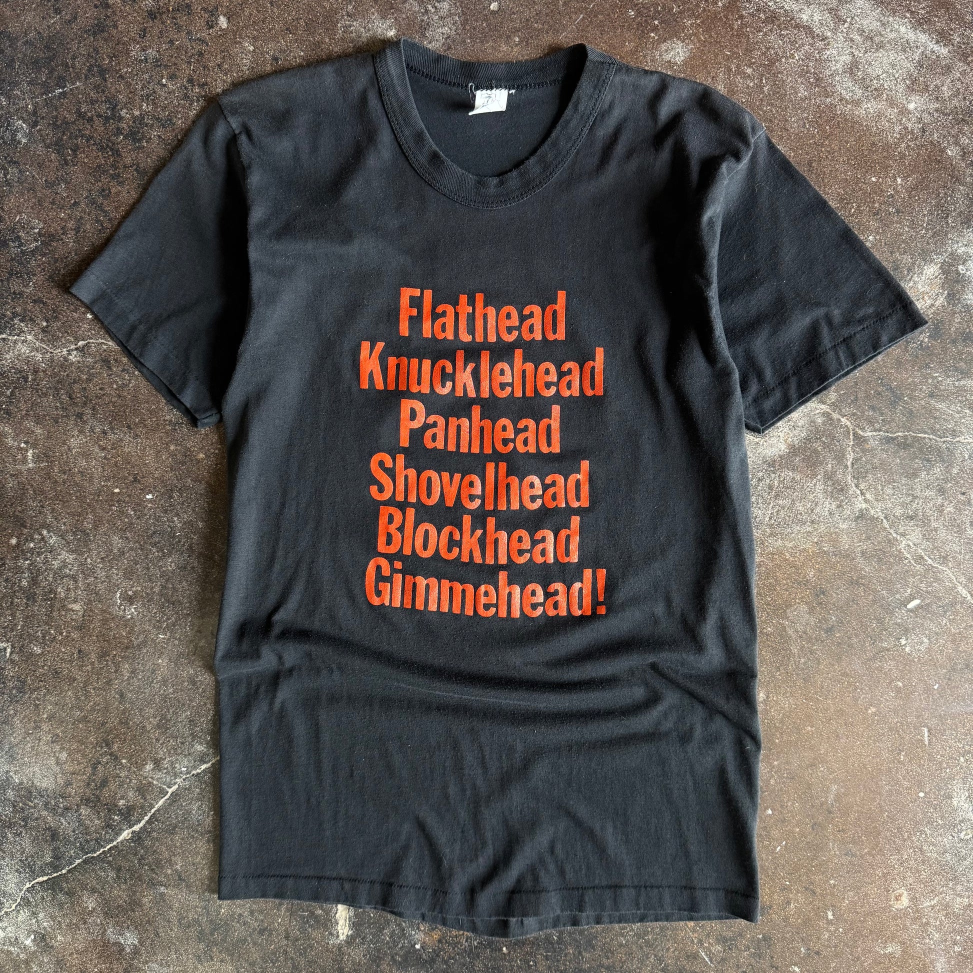 90’s Bike Week Gimmehead Engine Funny Word Tee (L)