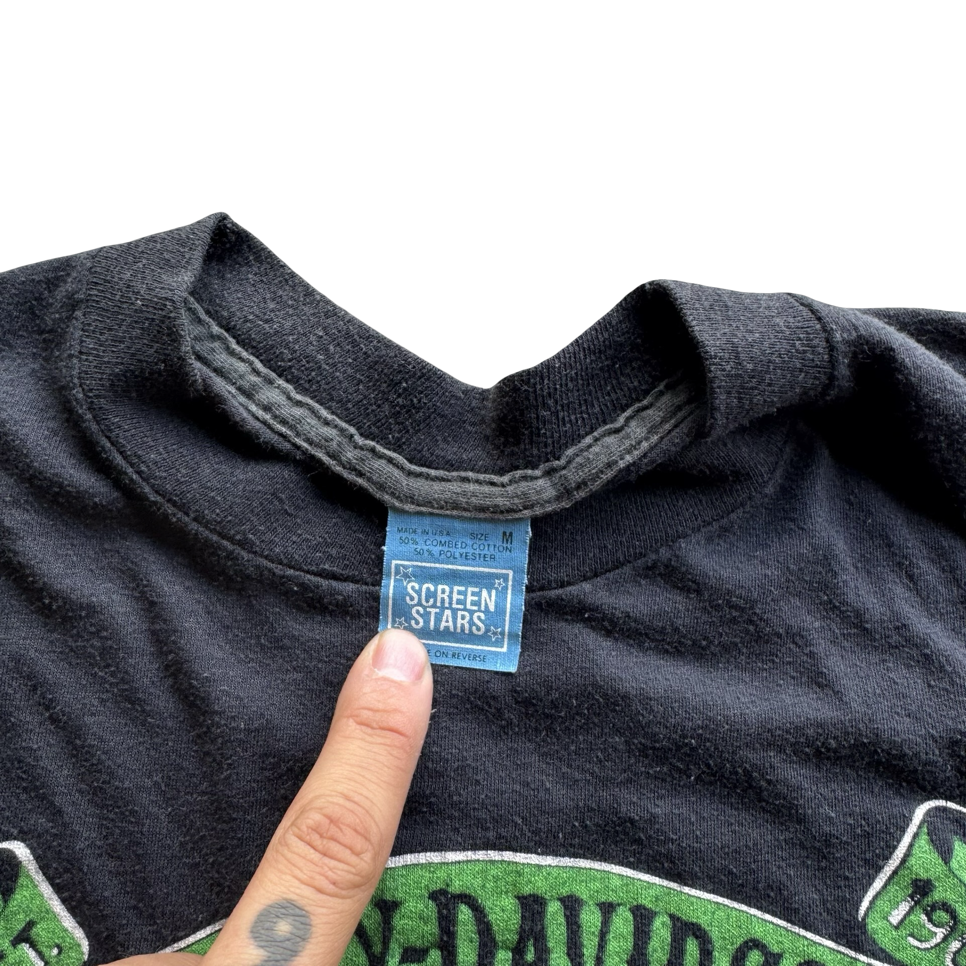 80’s Harley Wild & Free 3D Emblem Tee Size M