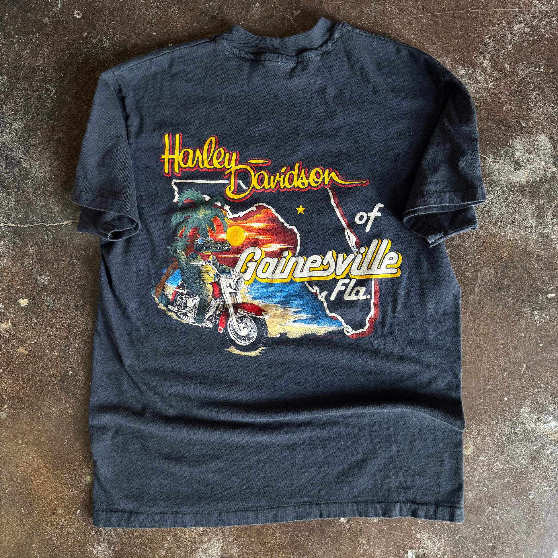 80’s Harley Flame Ball Florida Tee (L)