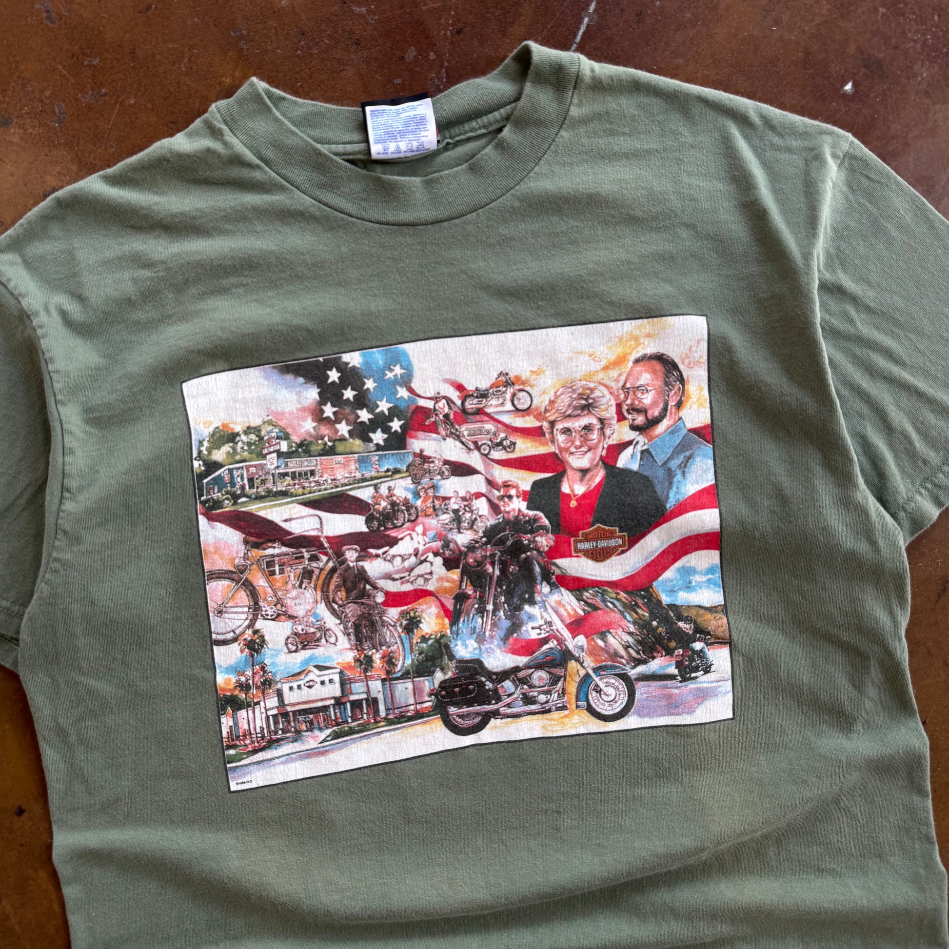 90’s Harley Davidson Arnold History Portrait Tee (XL)
