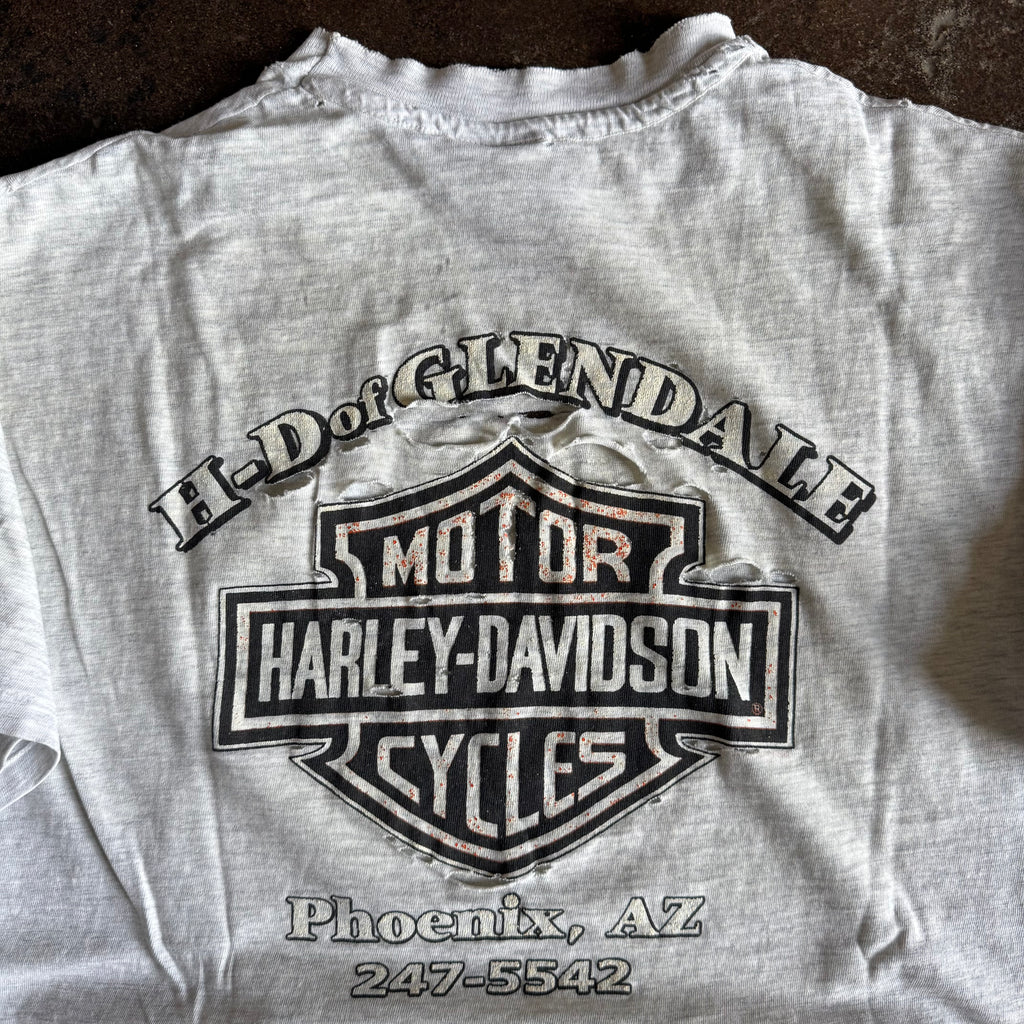 80’s Harley Davidson Distressed Glendale Racing Tee (XL)