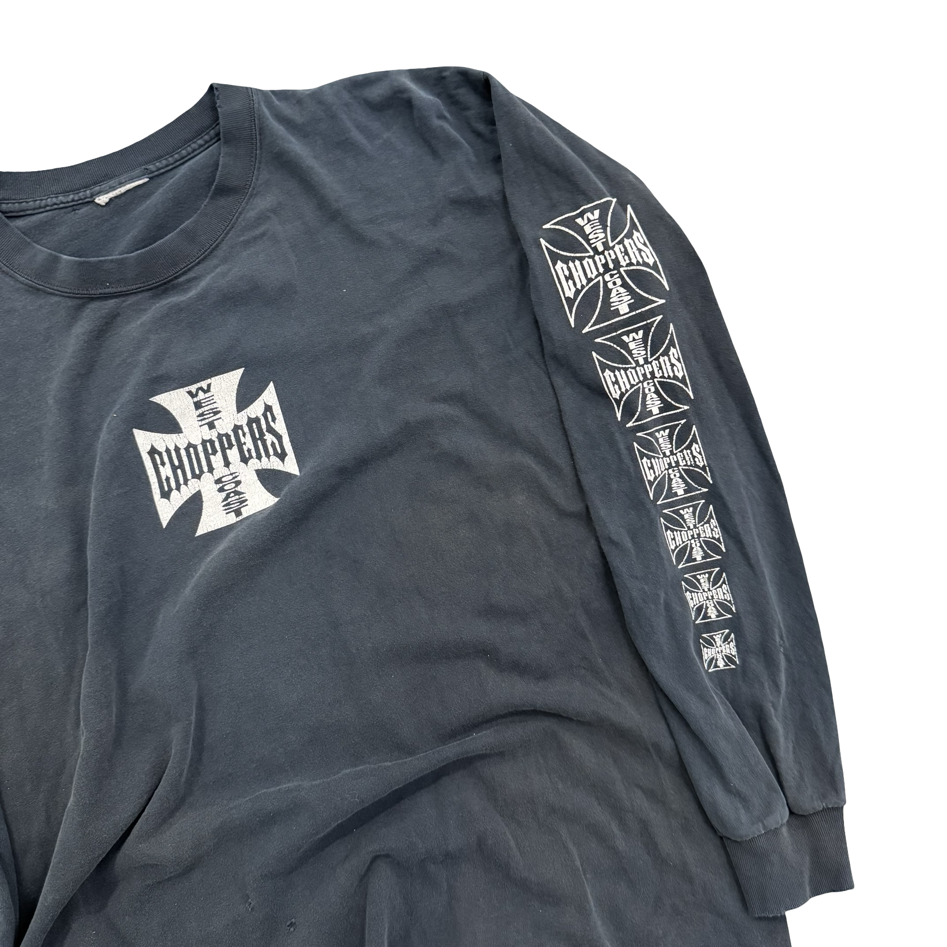 West Coast Choppers Emblem Longsleeve Tee Size XL Thrashed