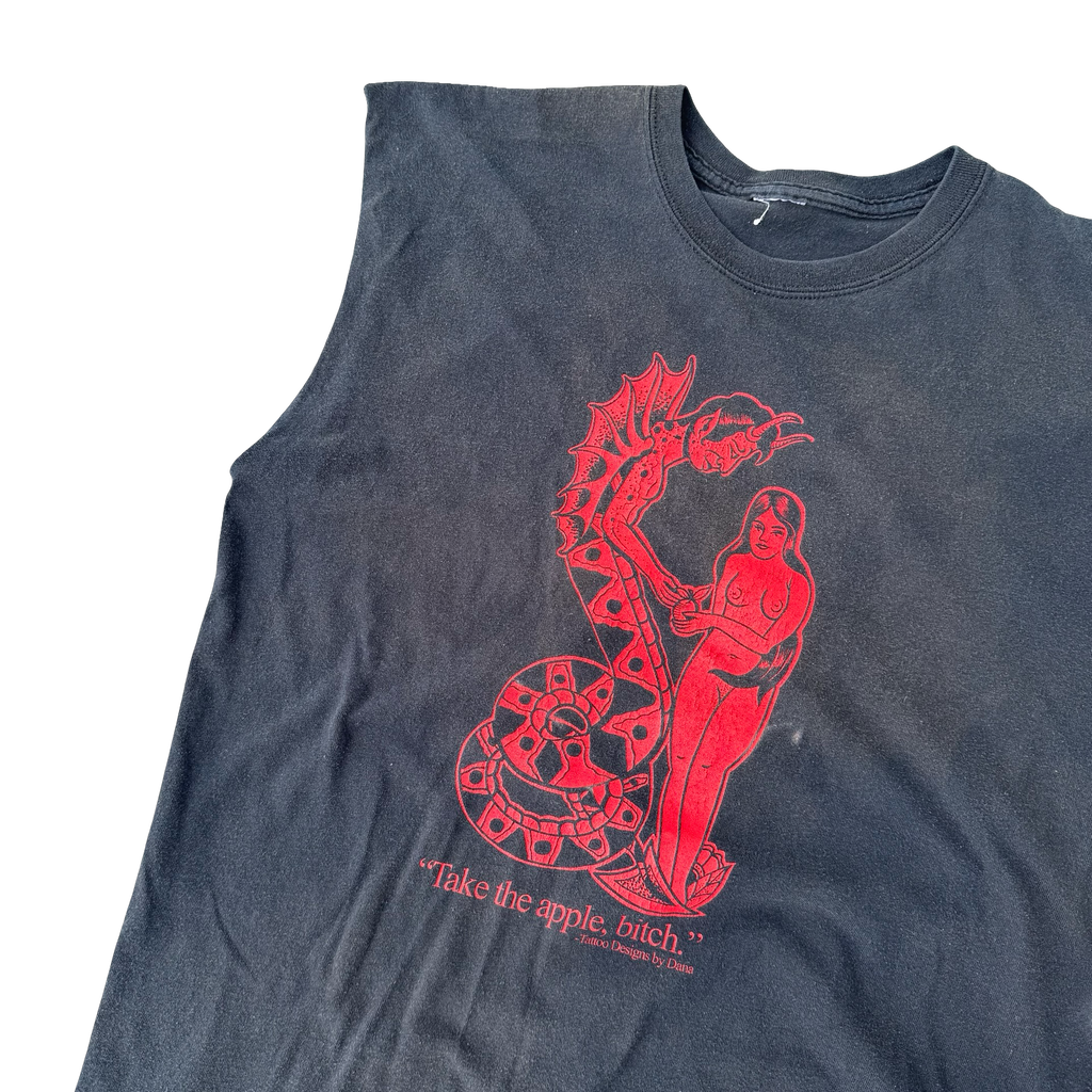 Y2K Adam & Eve Tattoo Artist Parody Tank Top Tee Size XL