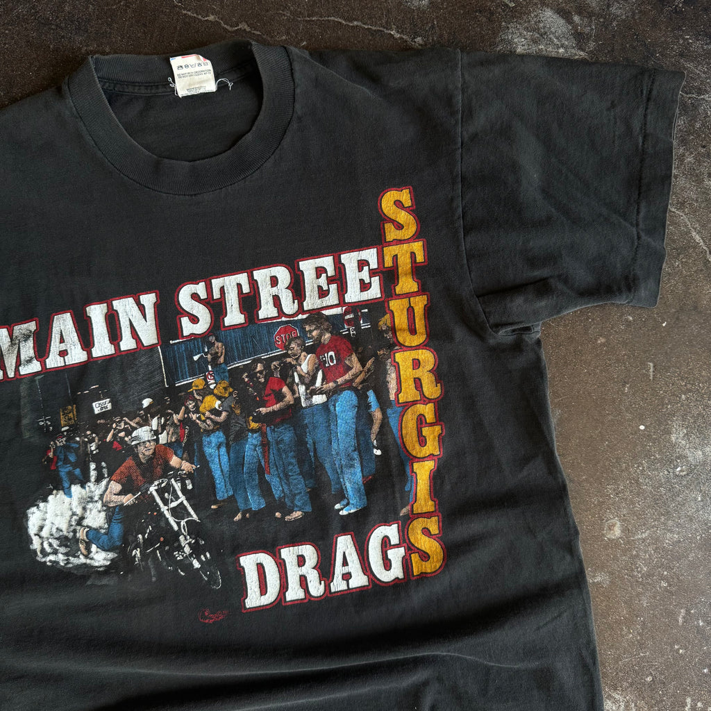 80’s Main Street Sturgis Drag Tee (L)