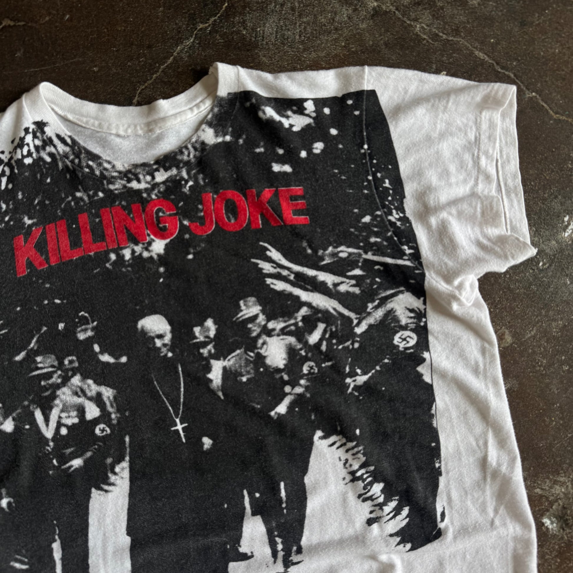80’s Killing Joke Pope Salute Band Tee (L)