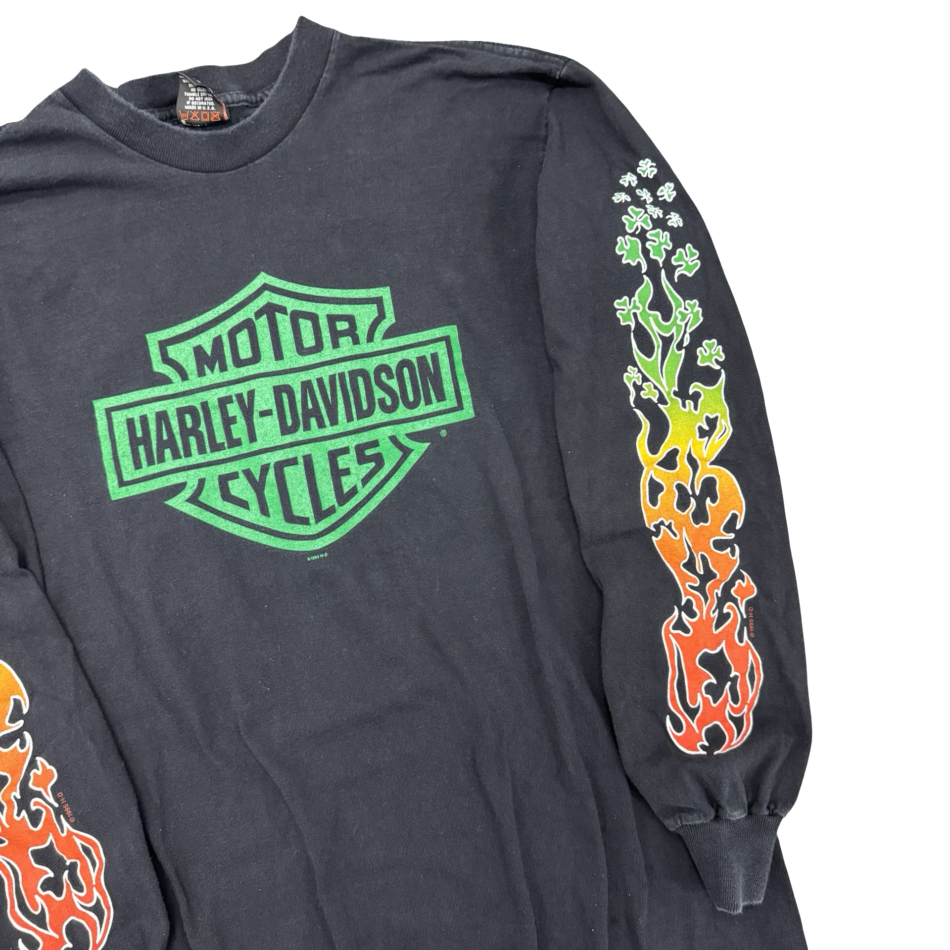 90’s RARE St Patrick’s Day Rainbow Longsleeve Tee Size L