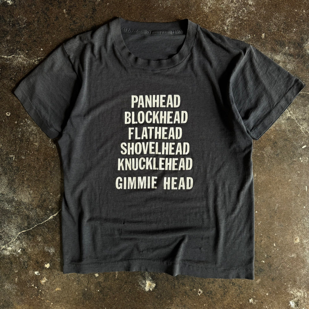 90’s Biker Funny Gimmehead Engine Word Tee (L)