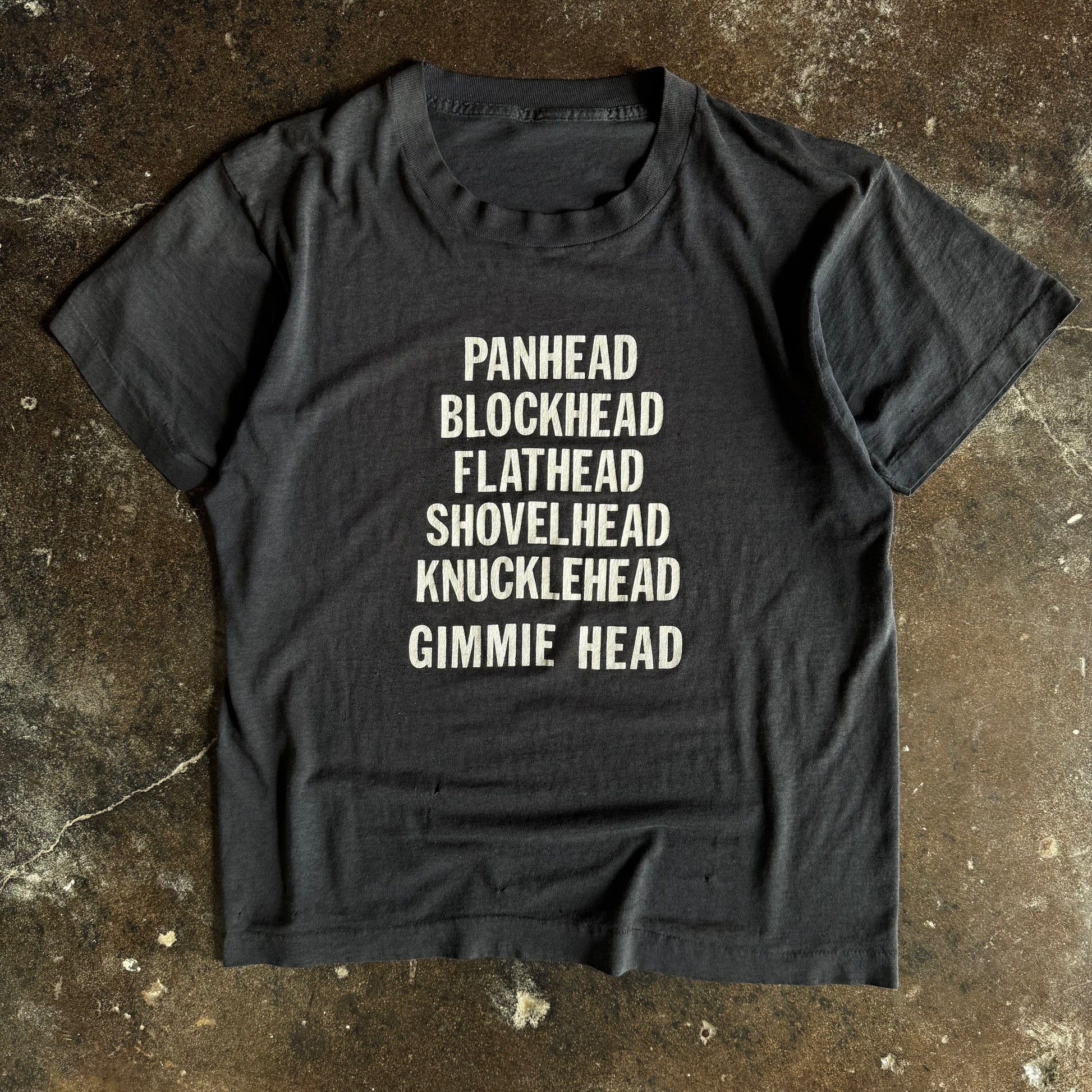 90’s Biker Funny Gimmehead Engine Word Tee (L)
