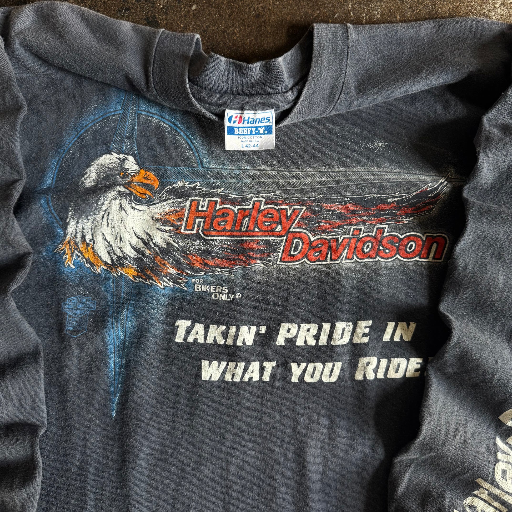 80’s Harley “Takin’ Pride” Bikers Only Longsleeve (L)