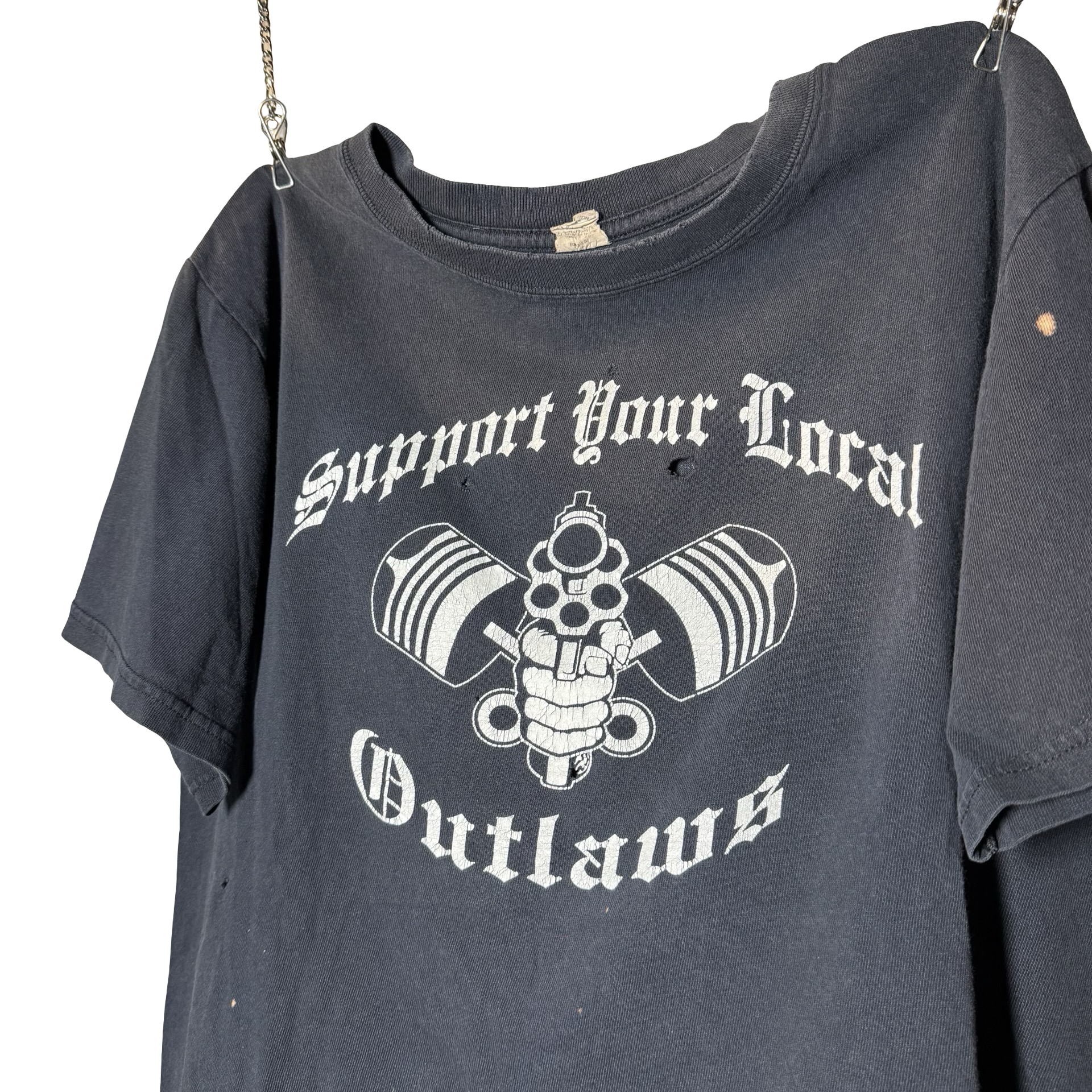 Y2K Outlaws MC Local Support Tee Size M