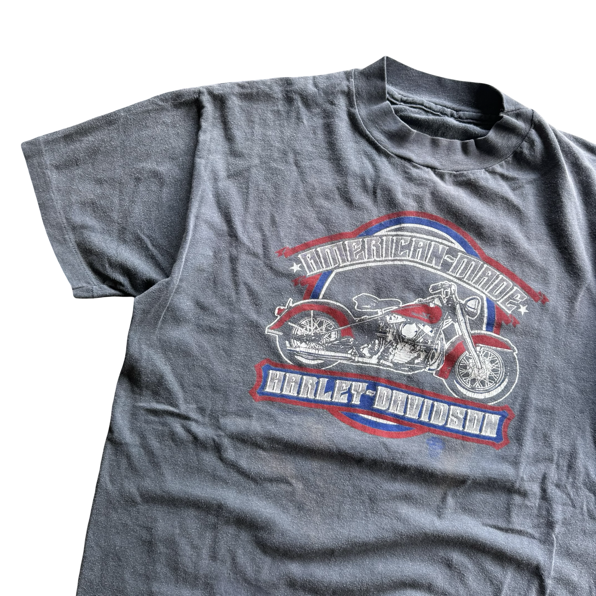 80’s Harley American Made “Mile High” Sun Faded Tee Size L