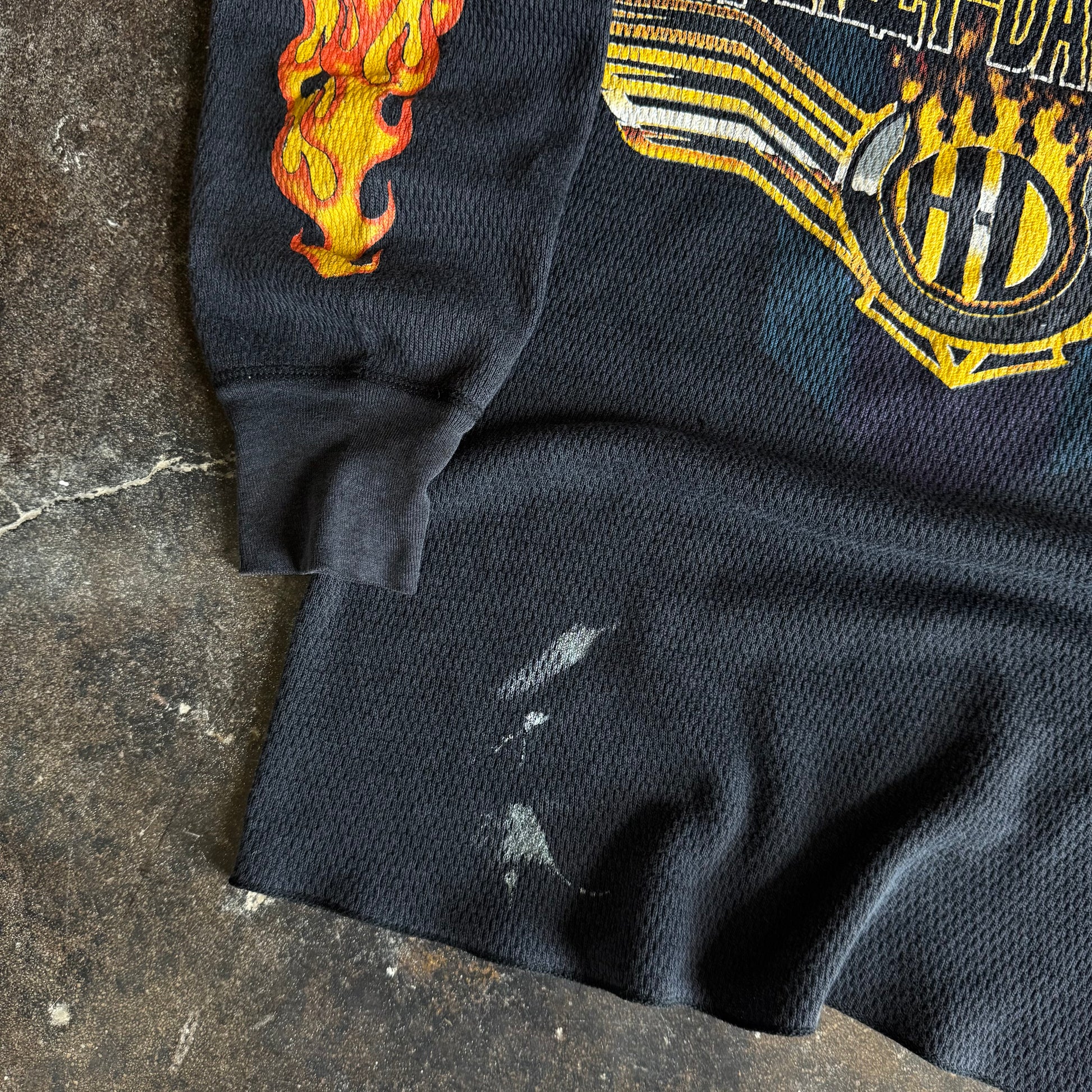 80’s Harley Davidson Flame Longsleeve Thermal (XL)