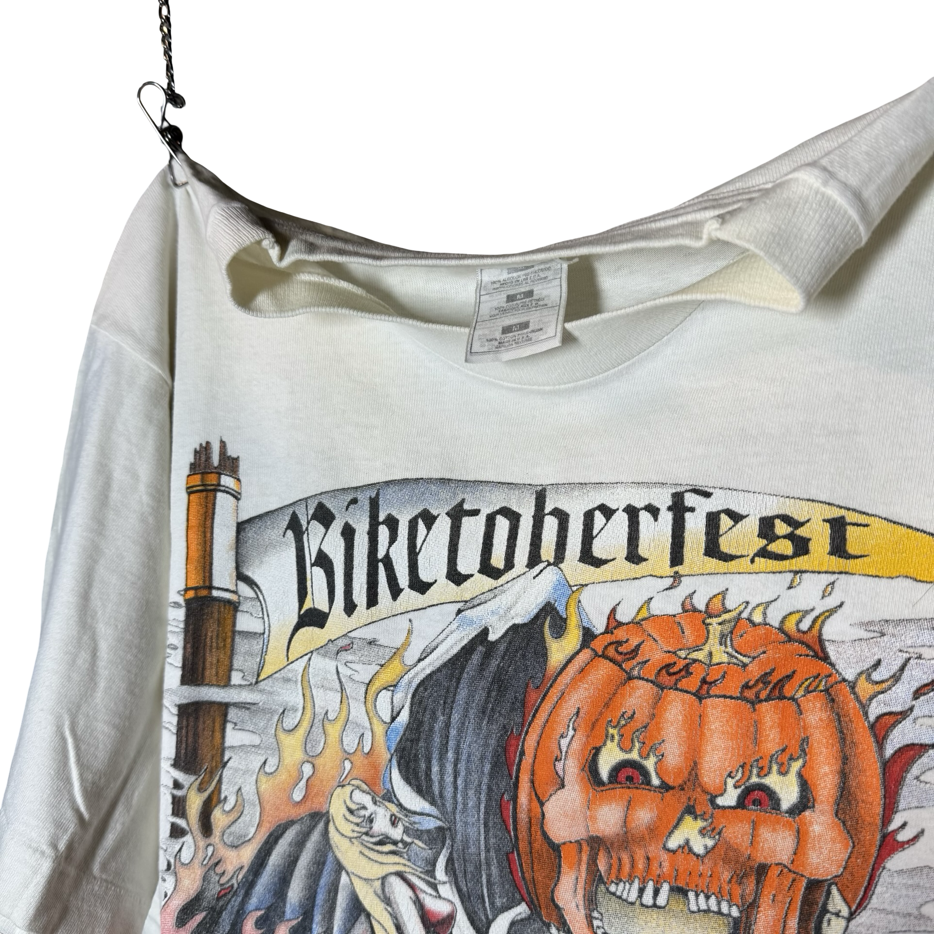 90’s Biketoberfest MILF Pumpkin Flame Tee Size M