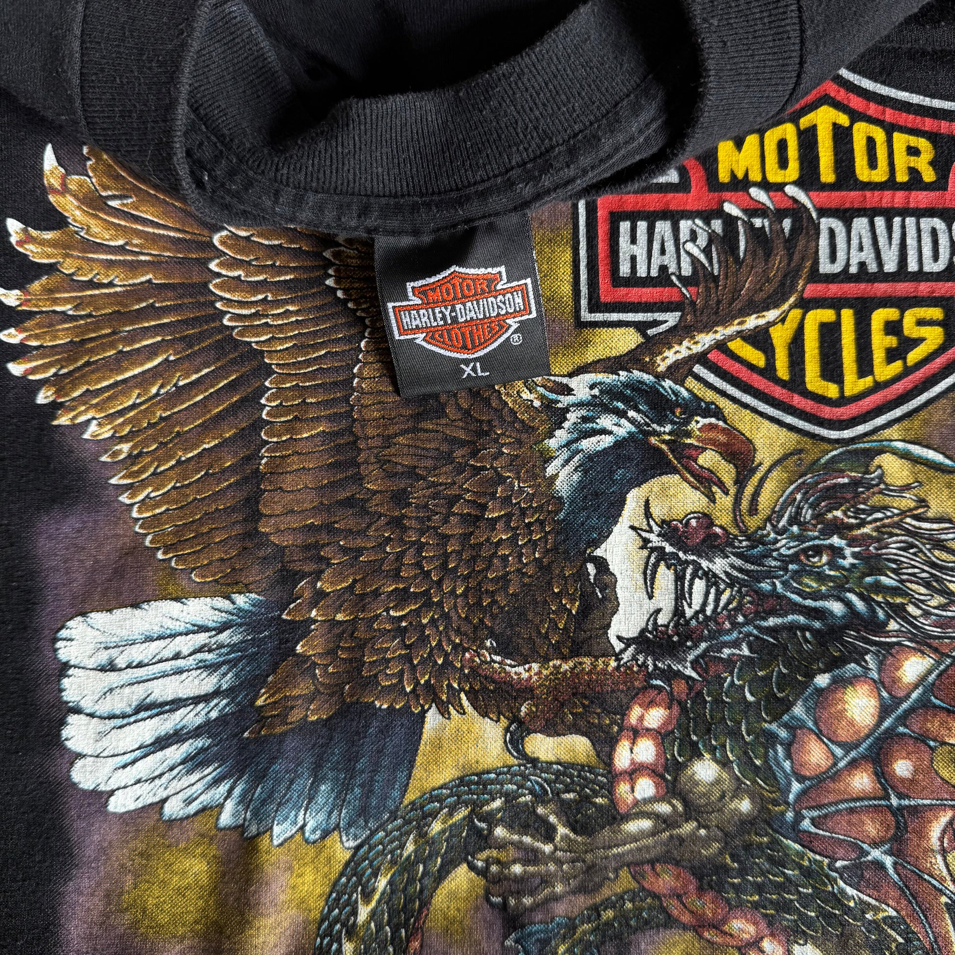 80’s Harley Eagle v. Dragon Ohio Tee (XL)