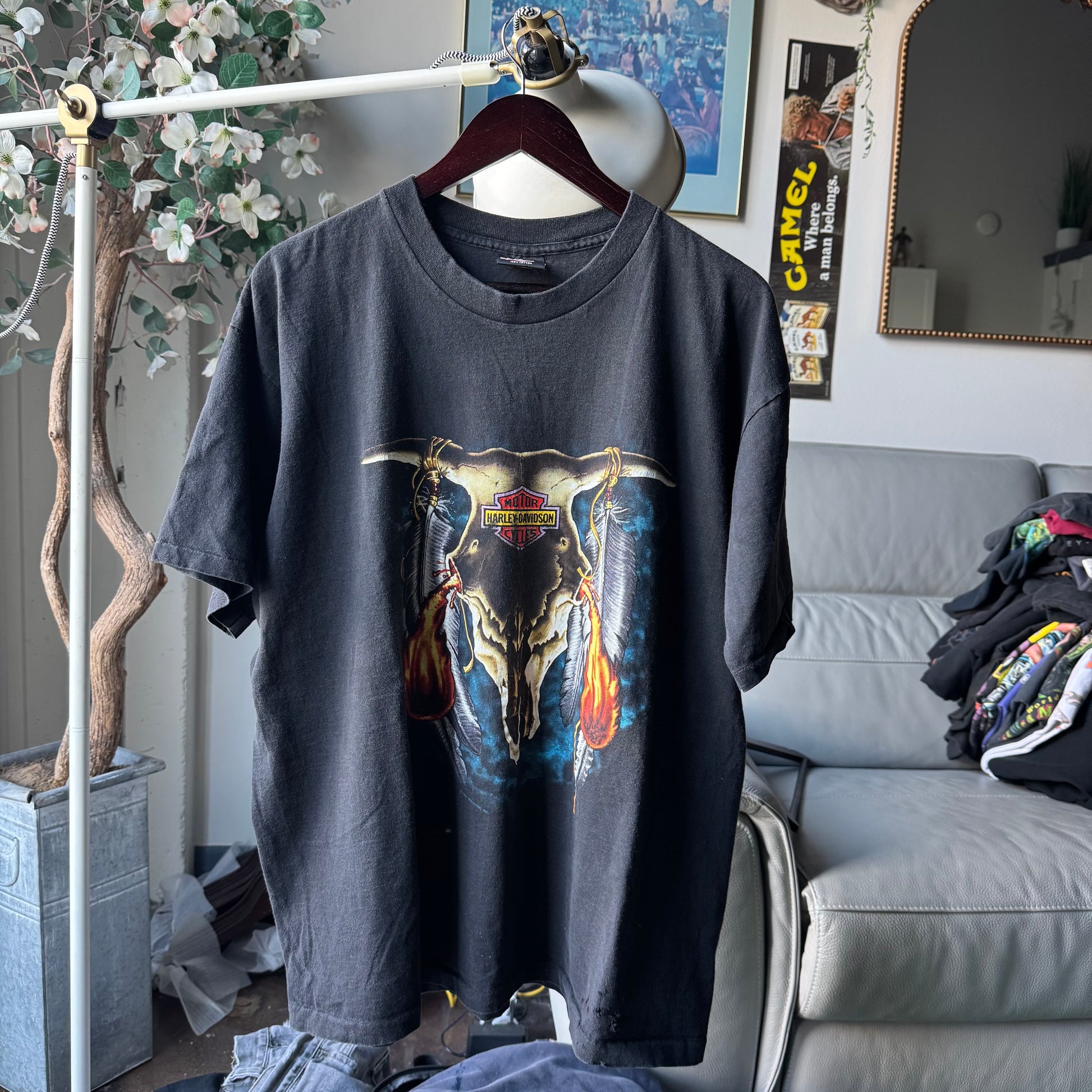 90’s Harley Davidson Skull Trophy Tee Size XL