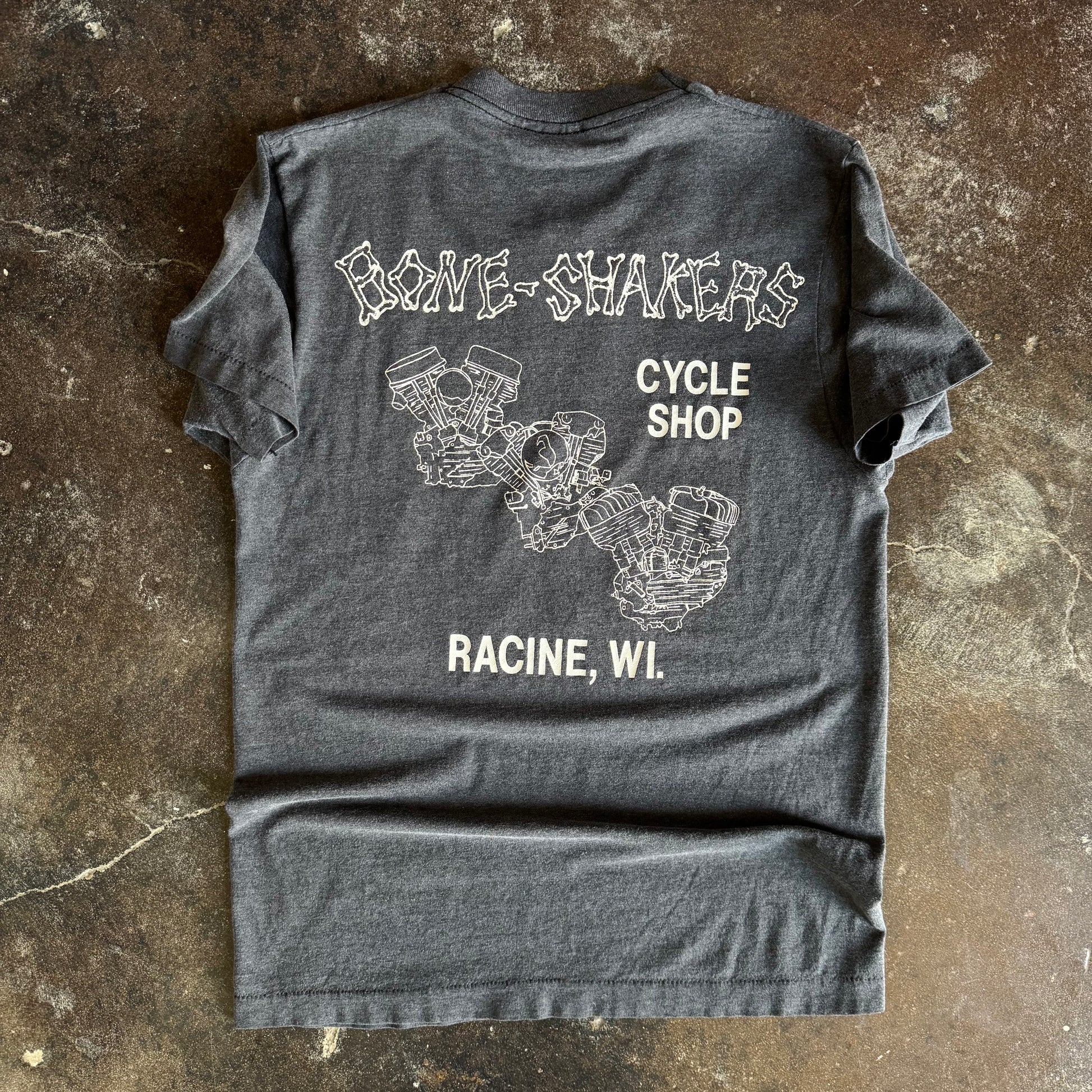 80’s Harley Bone Shakers Cycle Shop Racine WI Tee (M)