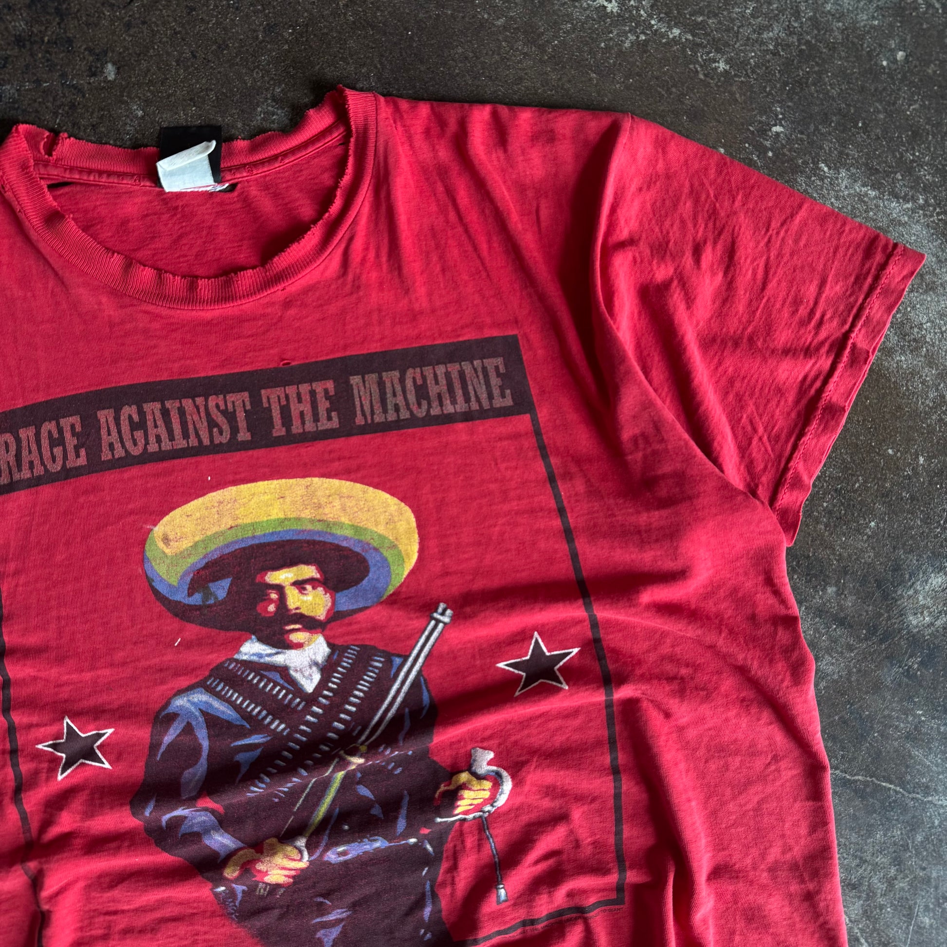 90’s Rage Against The Machine Zapata Thrashed Band Tee (XXL)