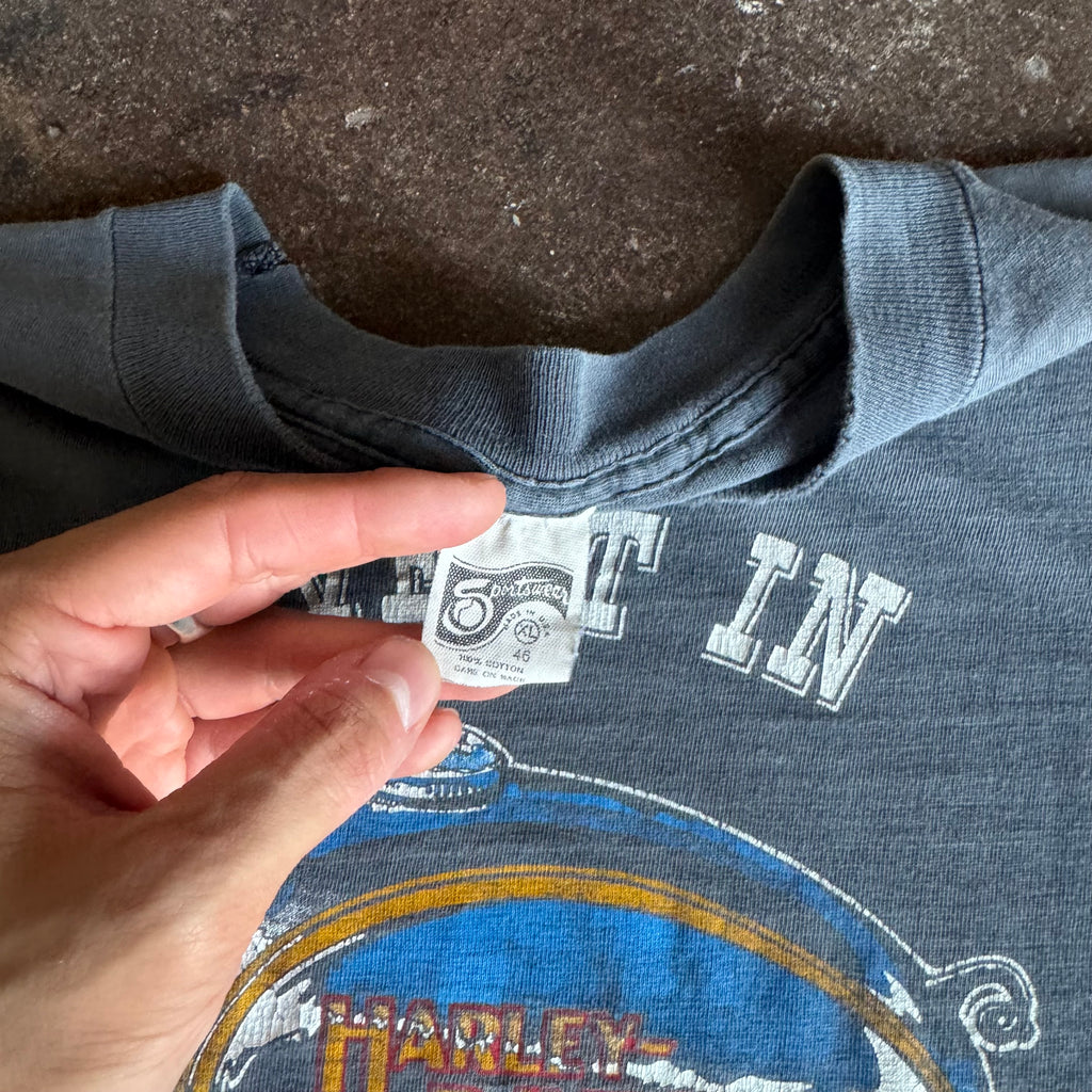 80’s Harley “Invest In America” Sun Faded Tee (XL)