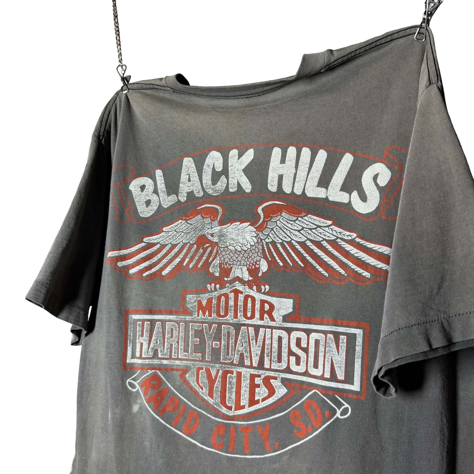 80’s Harley Sun Faded Black Hills Rally Tee Size L