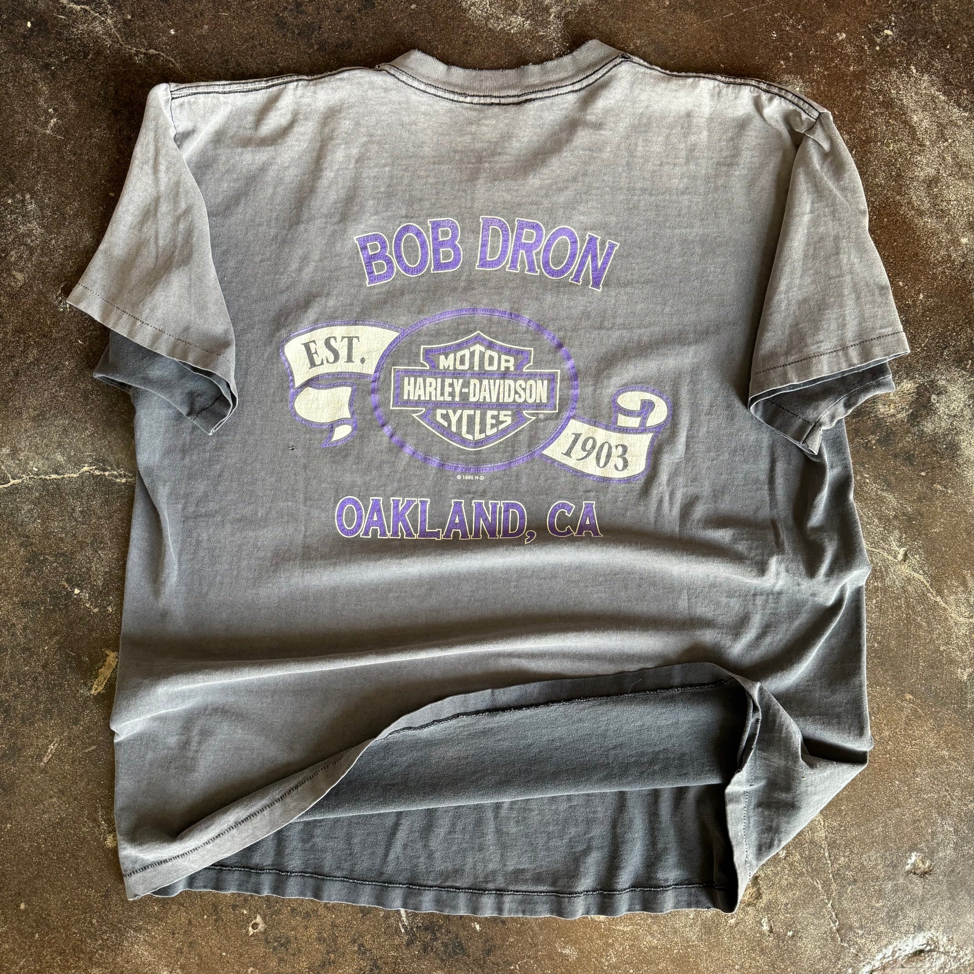 90’s Harley Brute Force Sun Faded Lightning Tee (XXL)