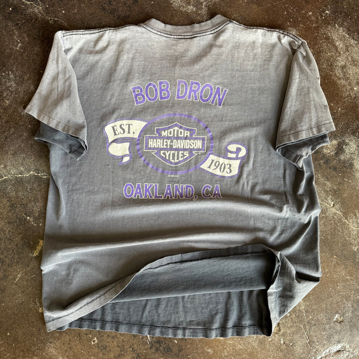 90’s Harley Brute Force Sun Faded Lightning Tee (XXL)
