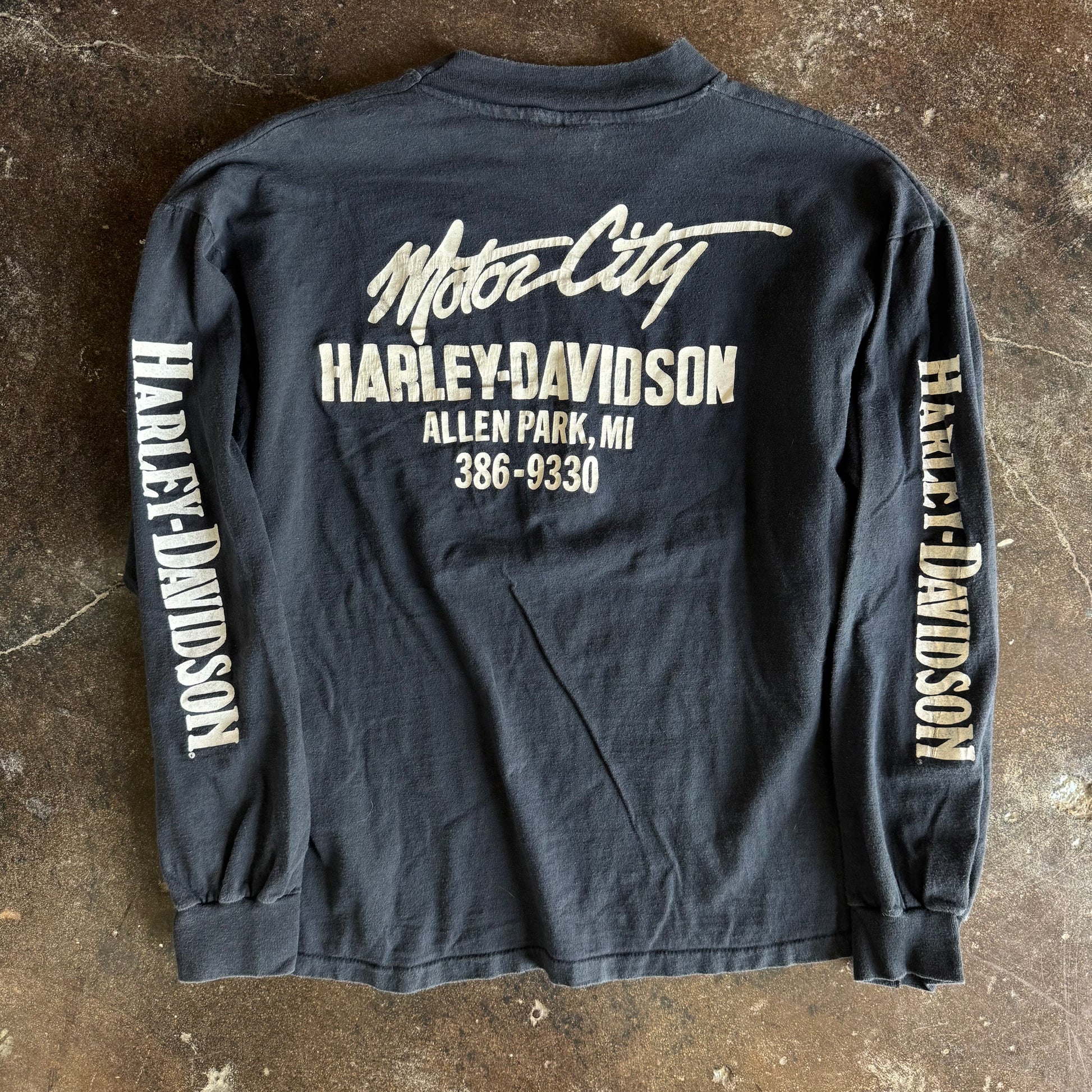 80’s Harley V Emblem Motor City Longsleeve (Cropped XL)