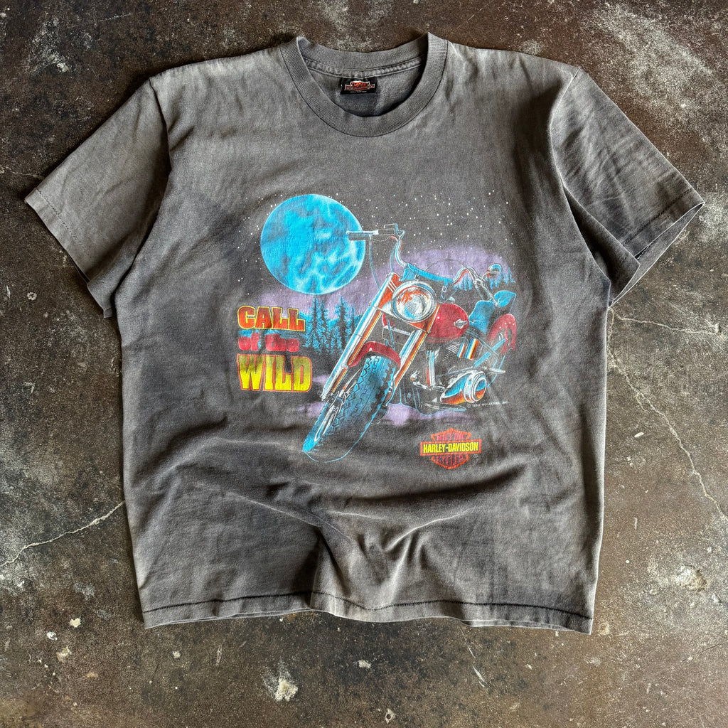 90’s Harley Call Of The Wild Sun Faded Tee (XL)