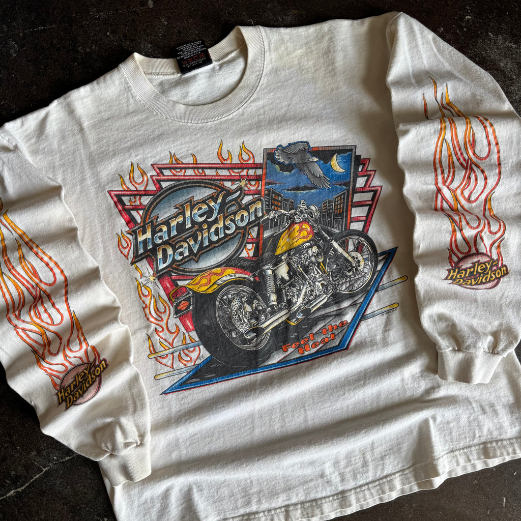 90’s Harley Feel The Heat Flame Longsleeve (L)