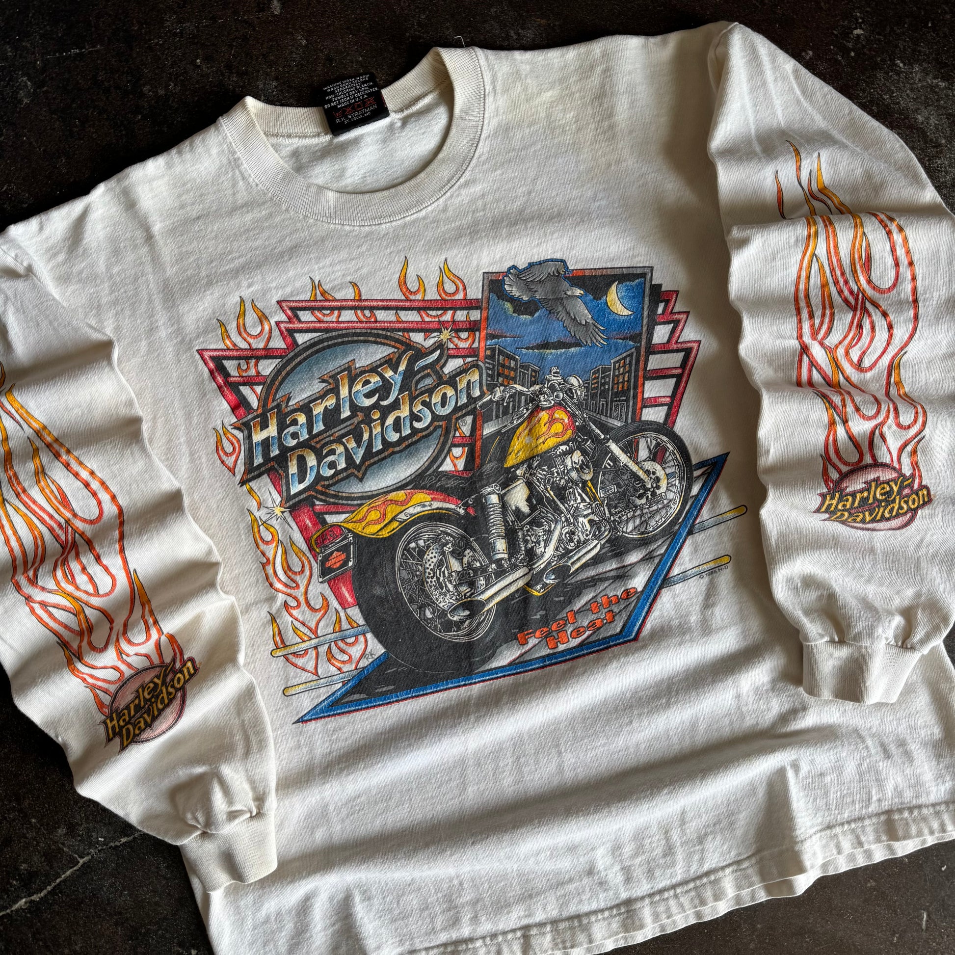 90’s Harley Feel The Heat Flame Longsleeve (L)