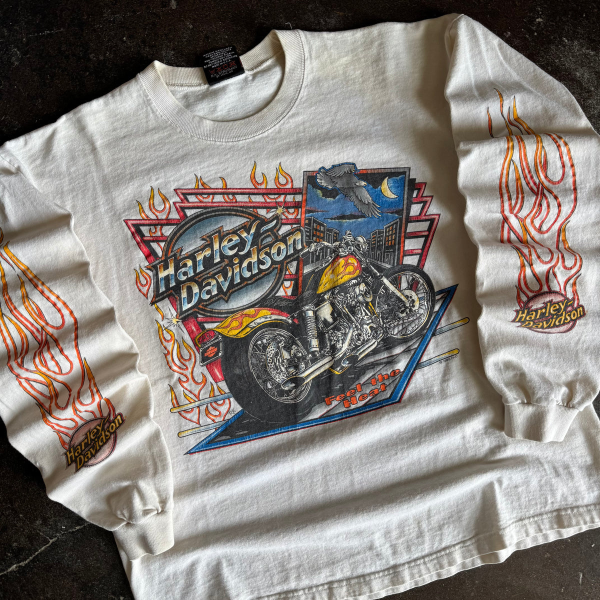 90’s Harley Feel The Heat Flame Longsleeve (L)