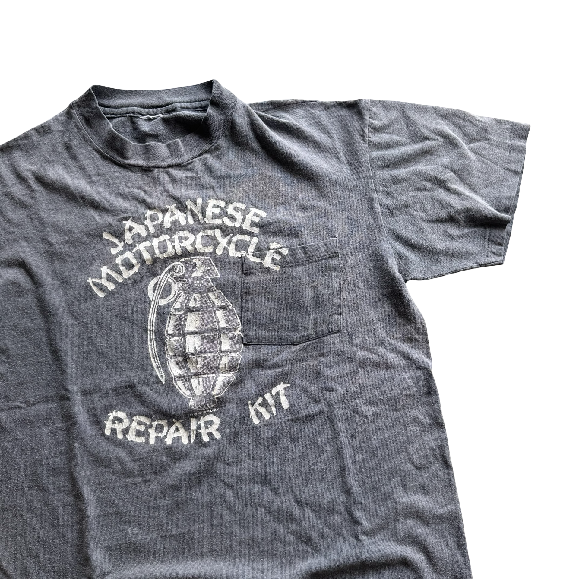 80’s Harley Japanese Motorcycle Repair Kit Grenade Tee Size M