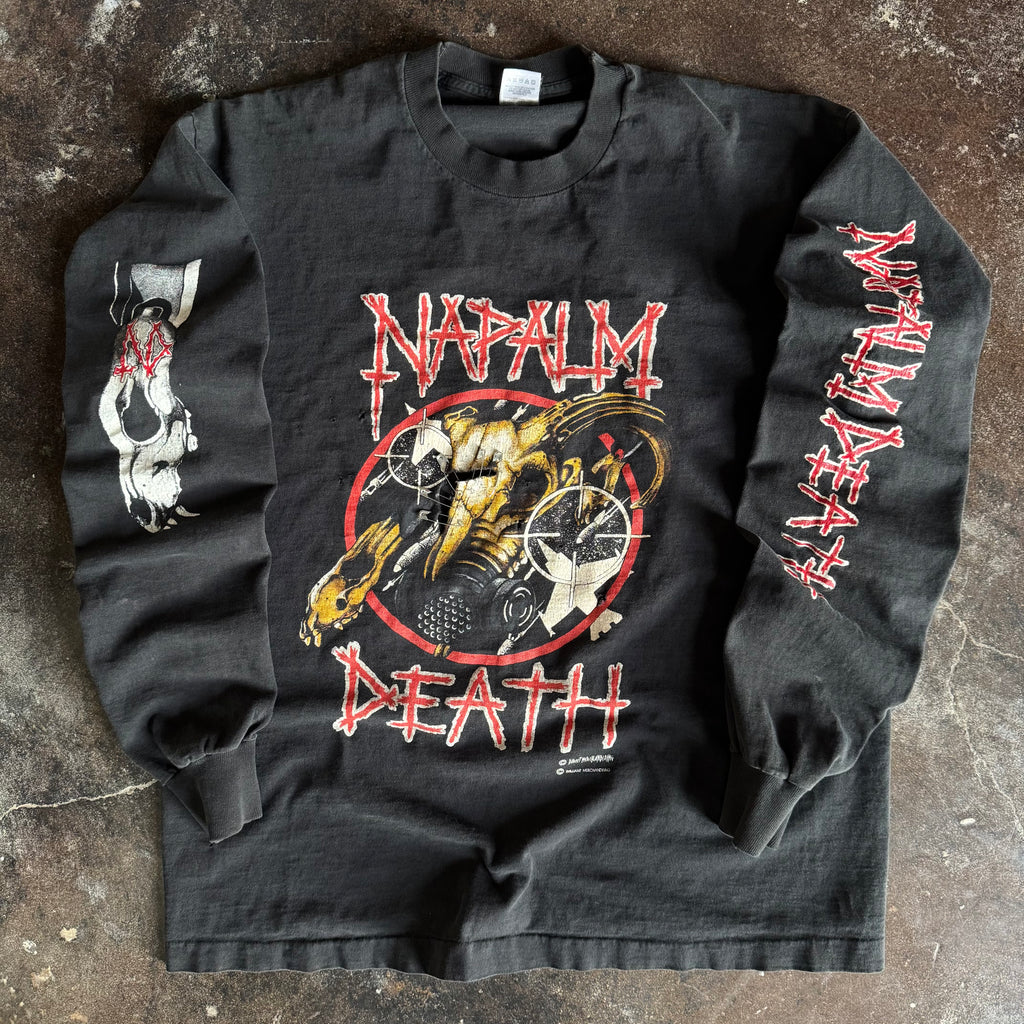 90’s Napalm Death Skull Crosshair Longsleeve Band Tee (XL)