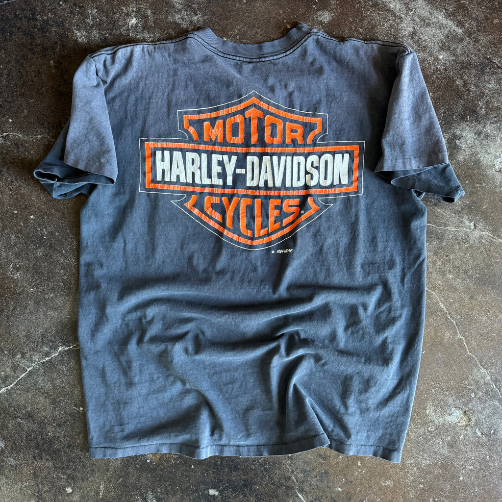 90’s Harley Thrashed & Faded Funwear Tee (L)