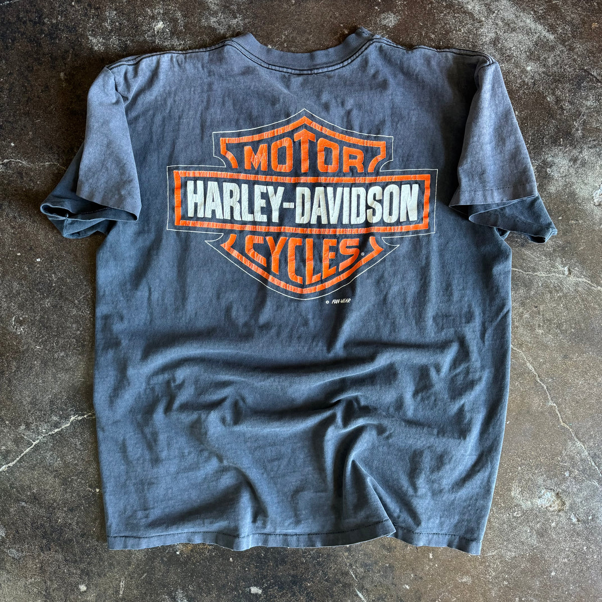 90’s Harley Thrashed & Faded Funwear Tee (L)