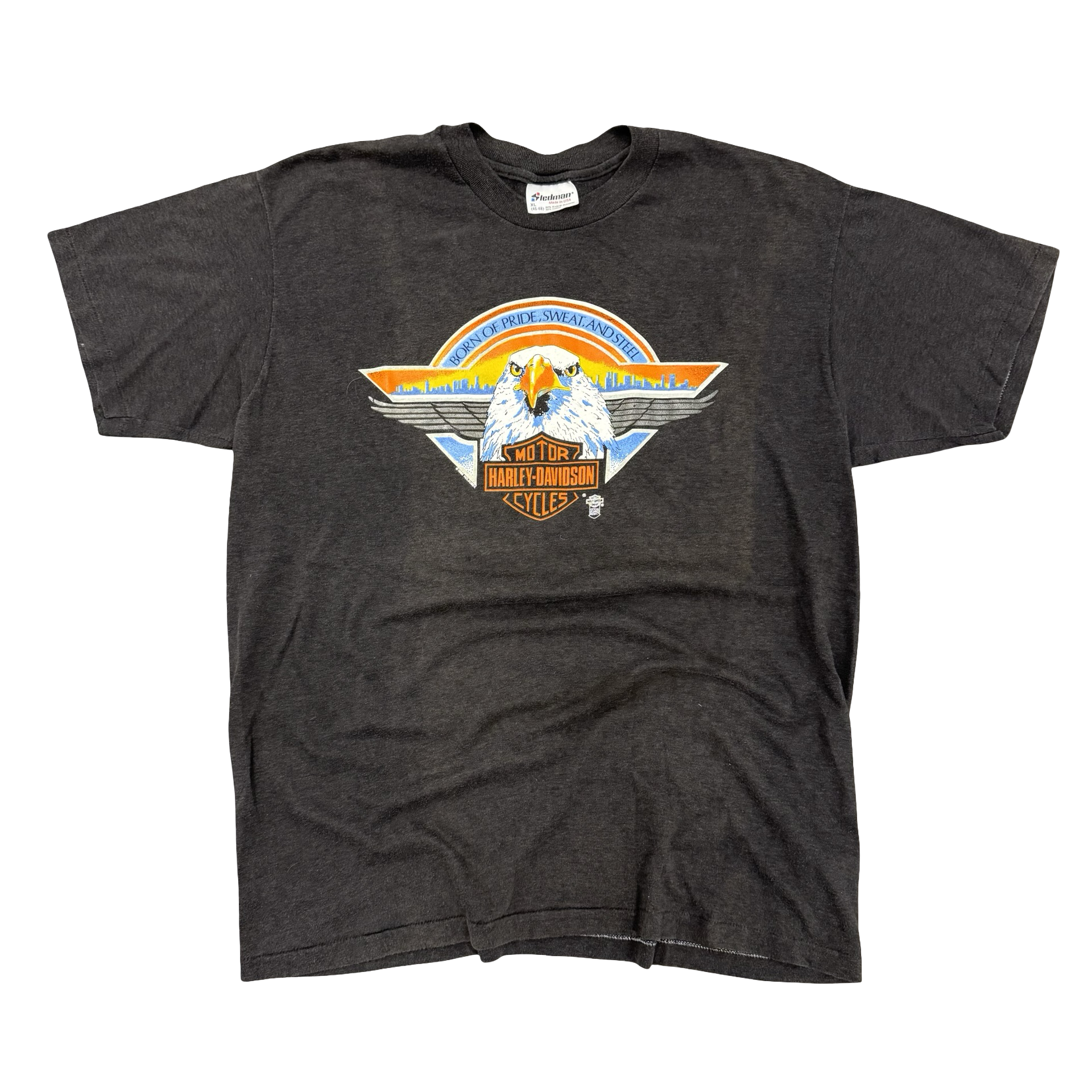 80’s Pride Sweat & Steel Harley Tee Size XL