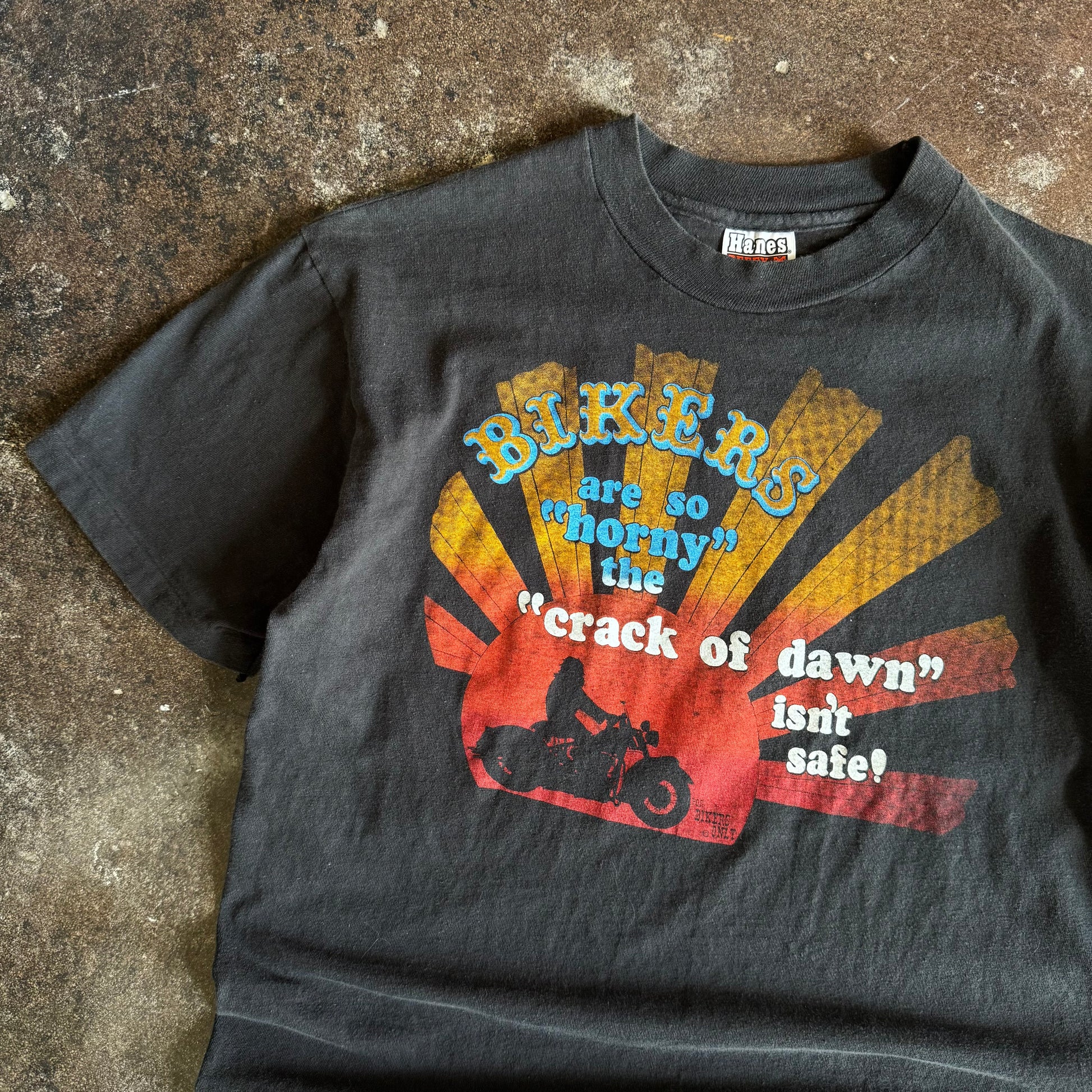 80’s Harley “Crack of Dawn” Horny Tee (L)