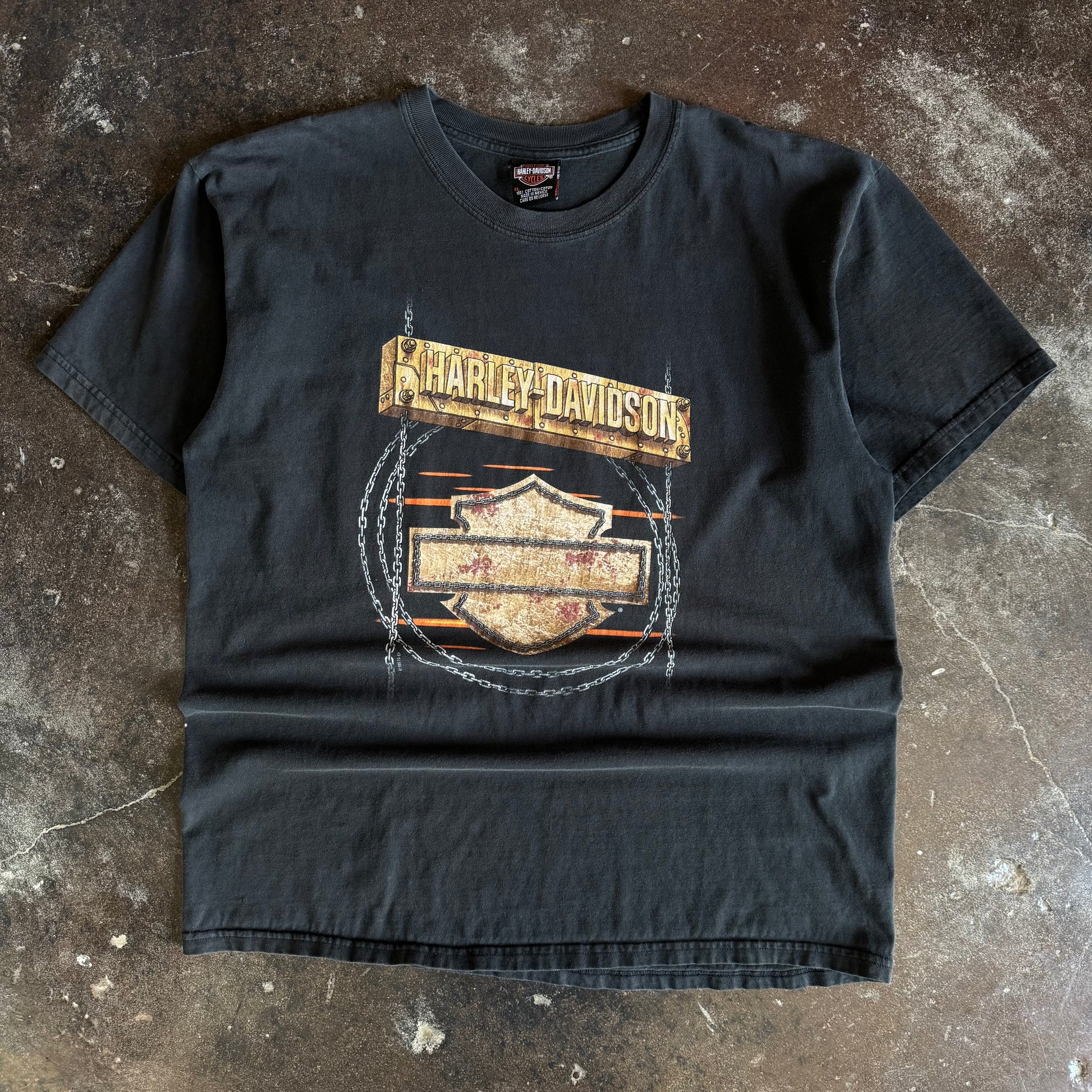 Y2K Harley Chained Emblem PA Tee (XL)
