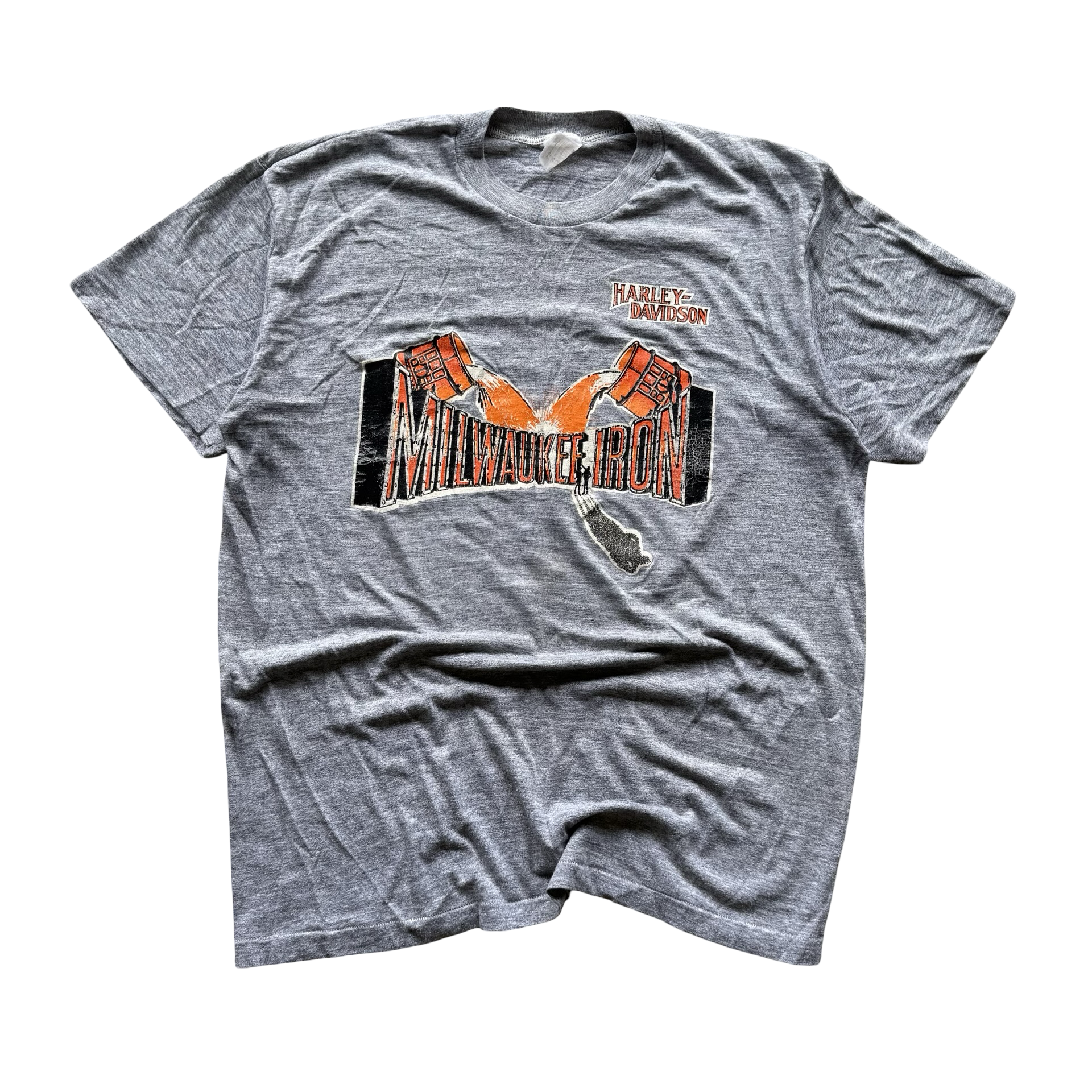 80’s Harley Milwaukee Iron Forge Tee Size L