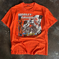 90’s Harley Racing Scott Parker Orange Tee (L)