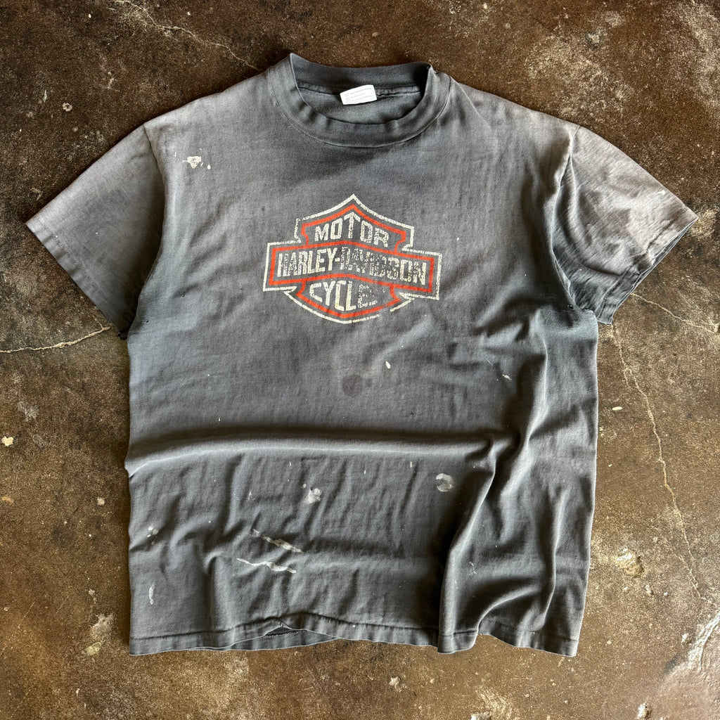 80’s Harley Emblem Detroit Sun Faded Tee (XL)