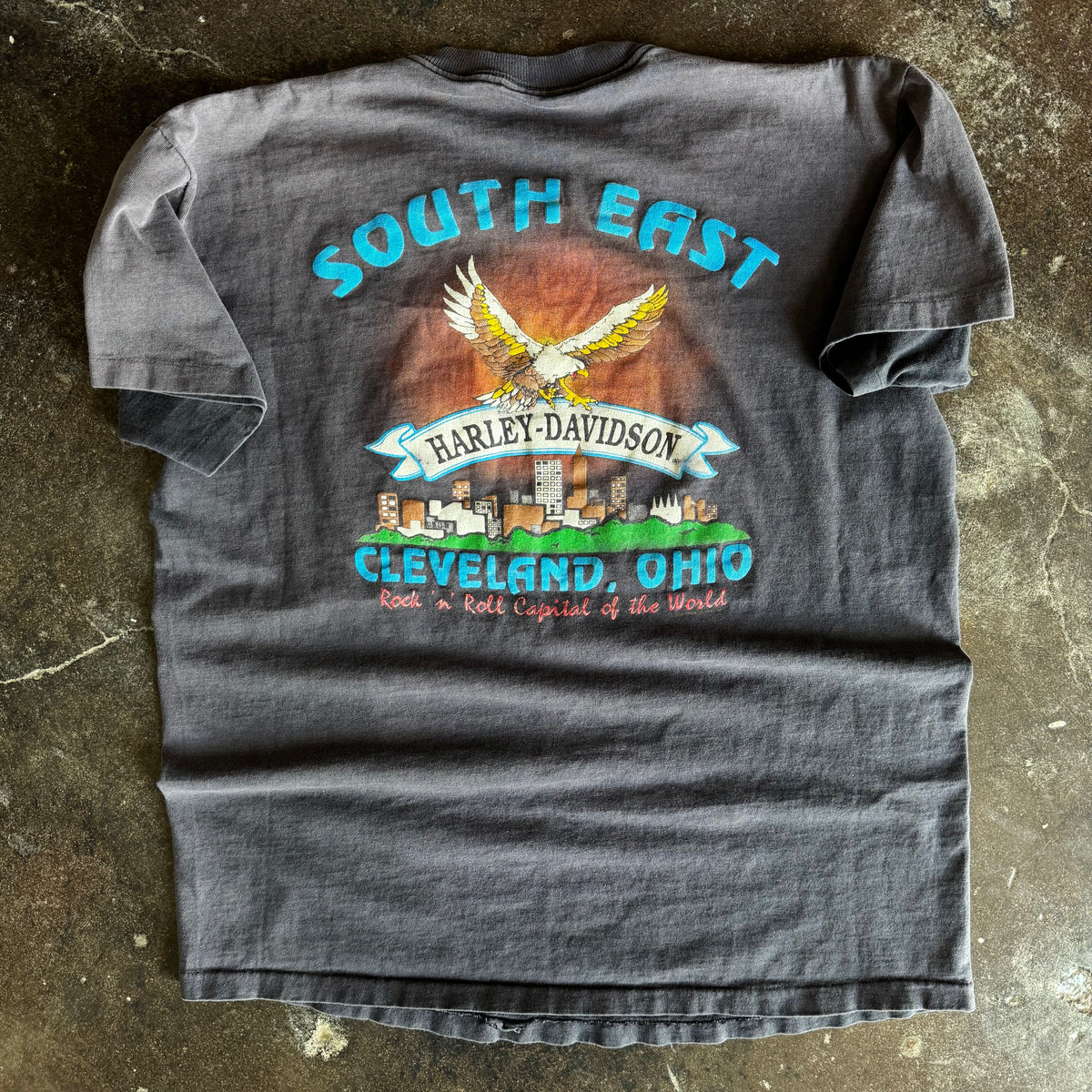90’s Harley Southeast Sun Faded Pocket Tee (L)