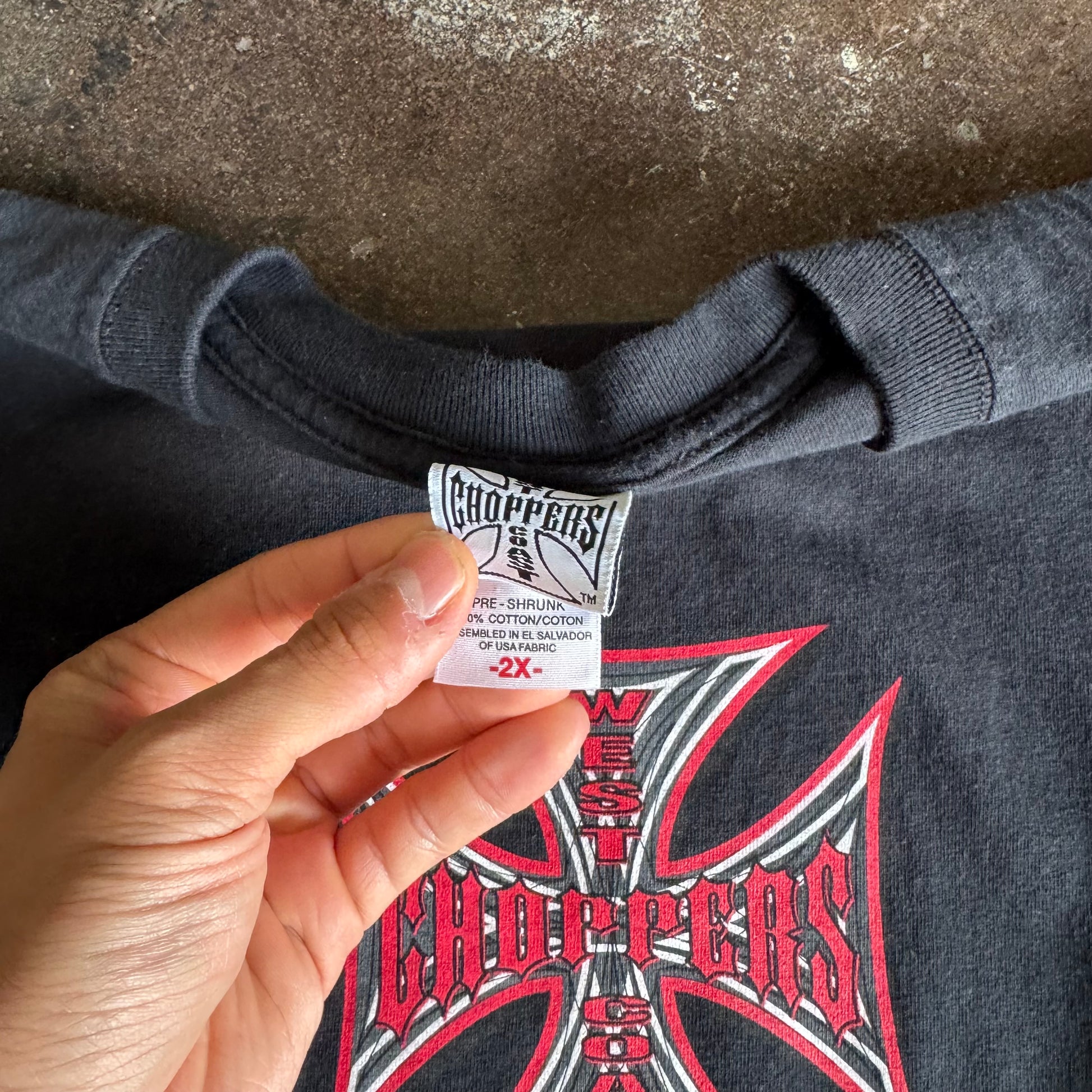‘00s West Coast Choppers Devil Emblem Tee (XXL)