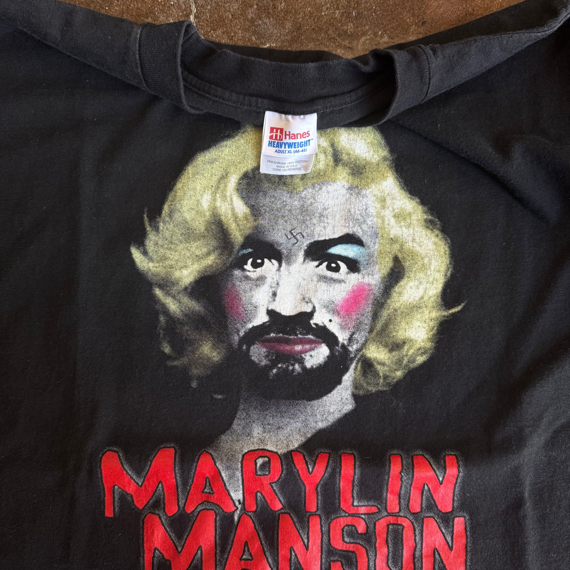 90’s Marylin Manson Charles Manson Tee (XL)